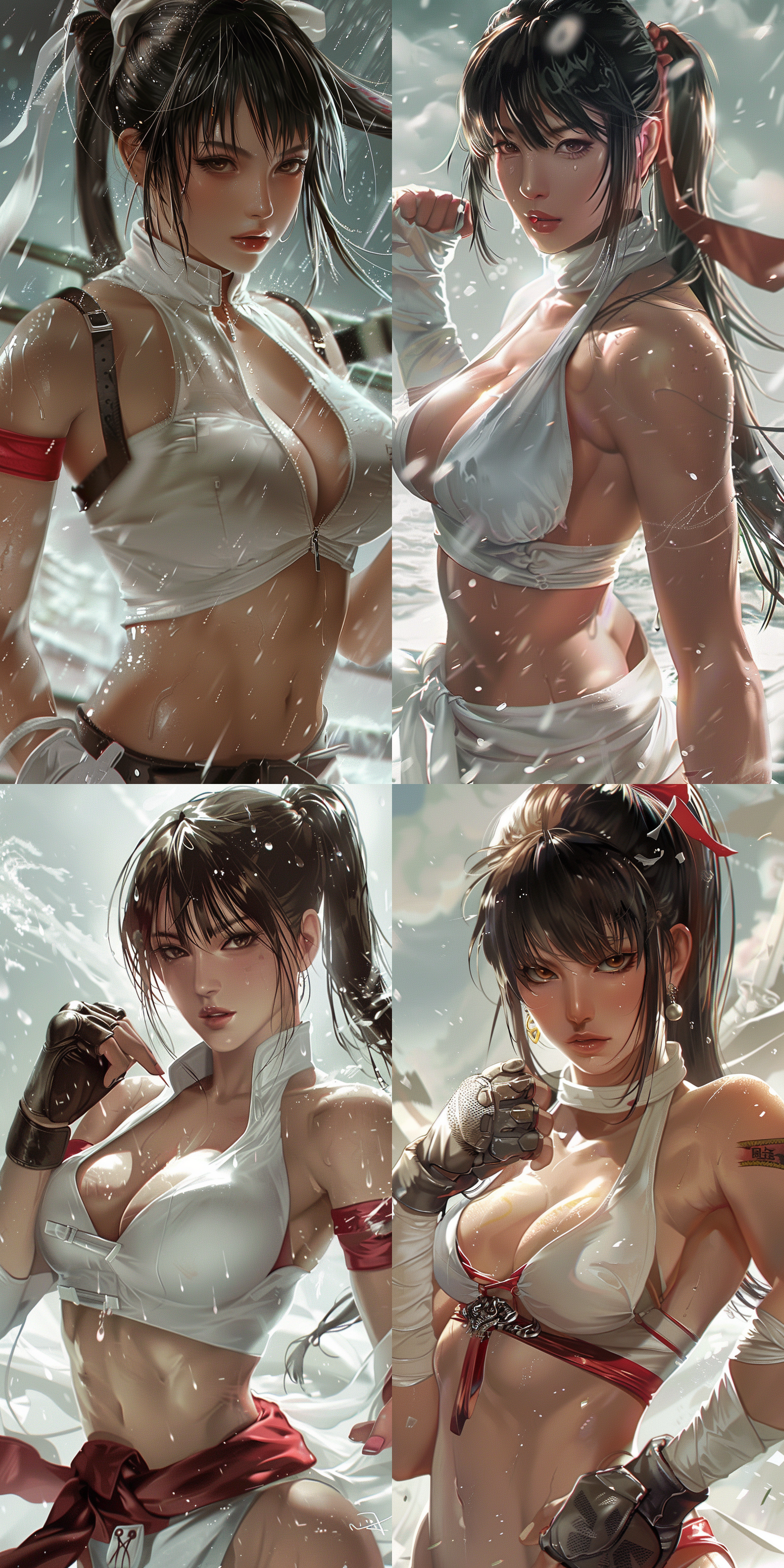 mai,king of fighters,white skin,milk rain.