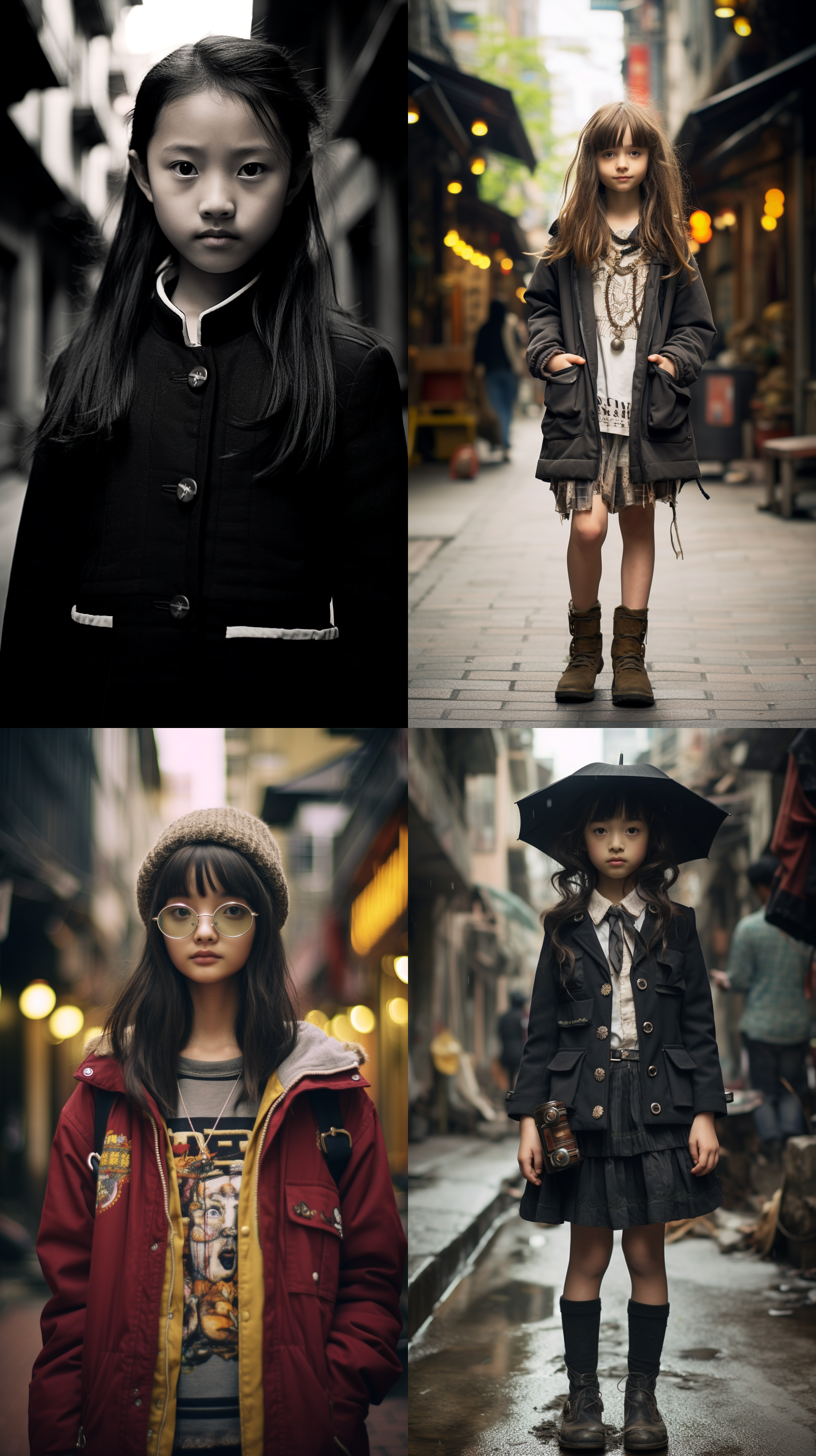 12岁中国女孩,广角镜头