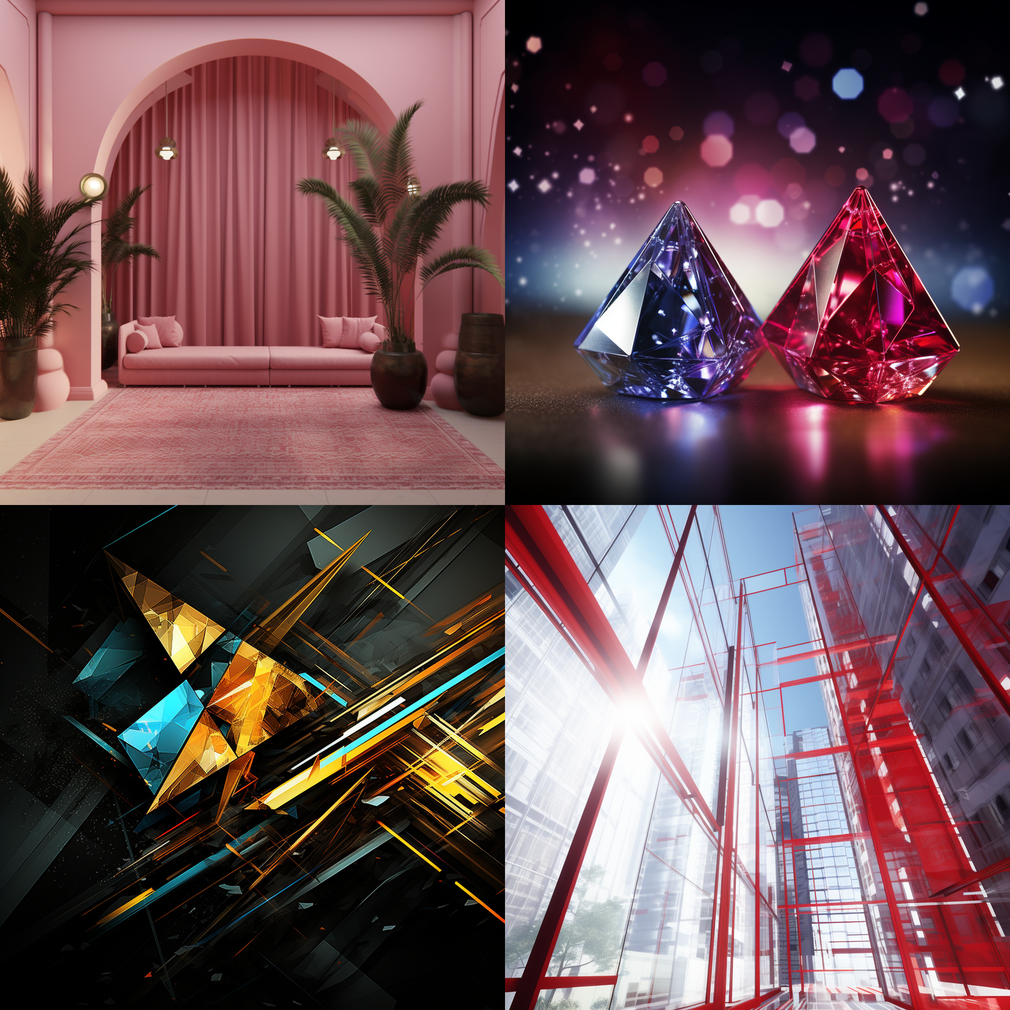 图片定制，几何 3d 渲染，