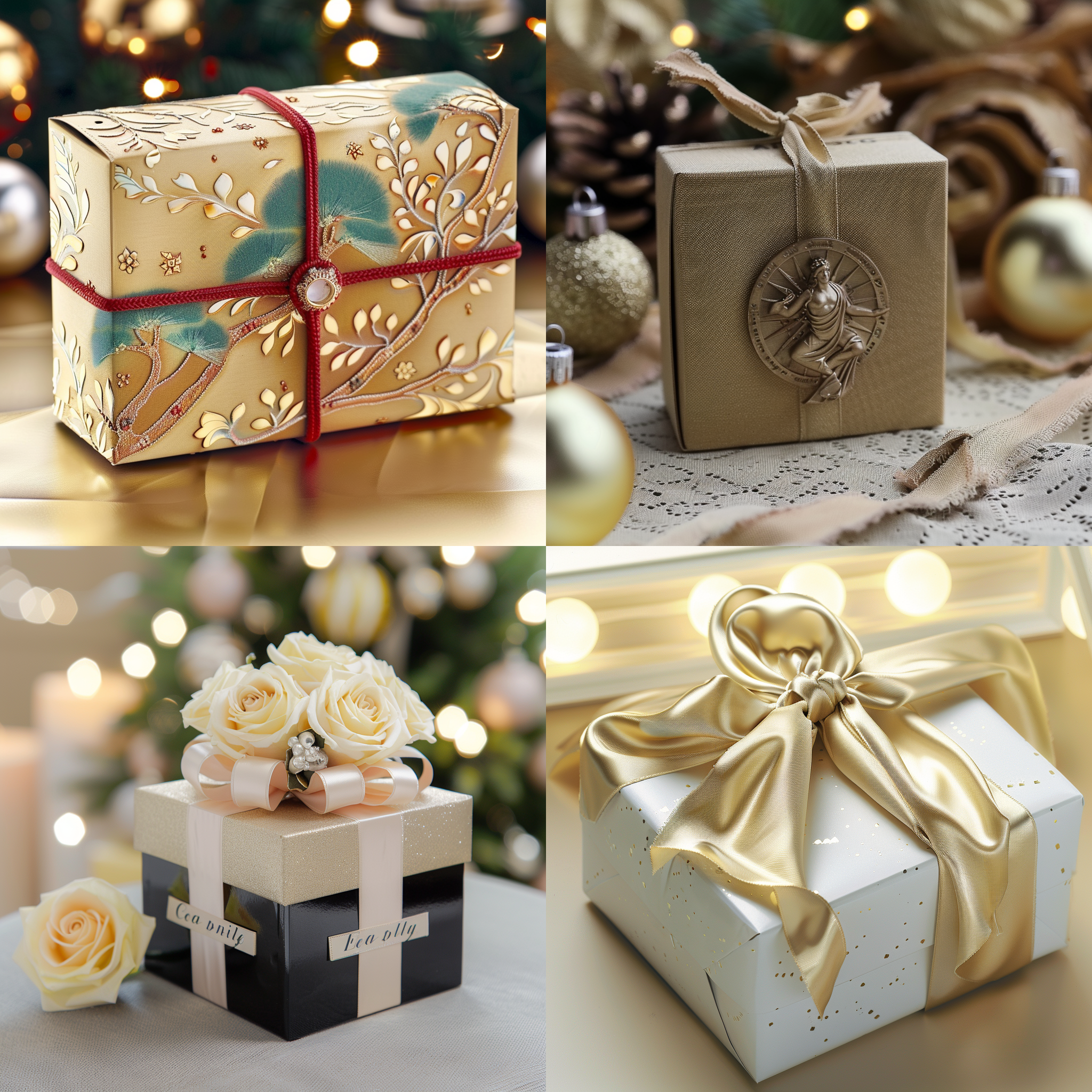 精美盒子包装，桌面，布