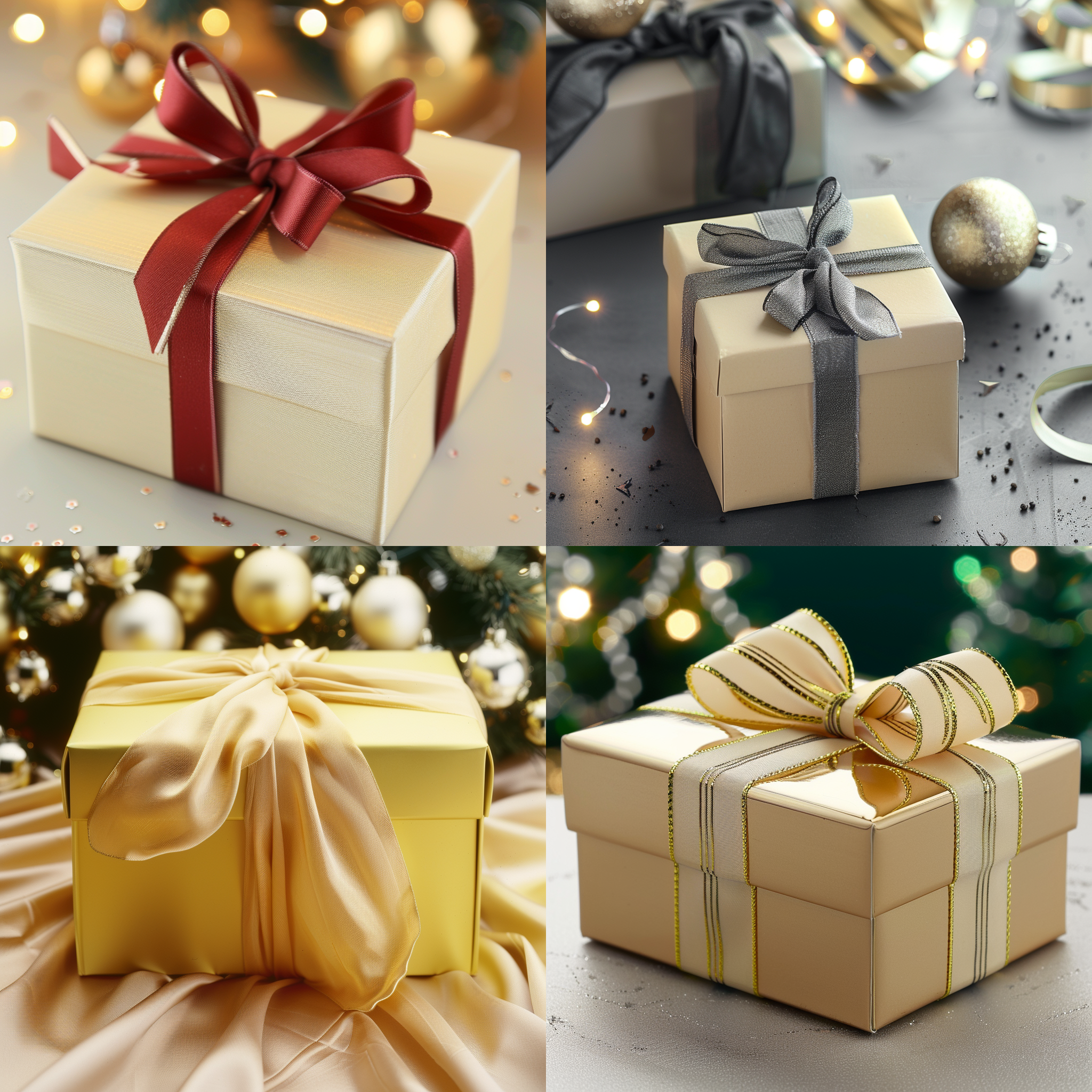 精美盒子包装，桌面，布