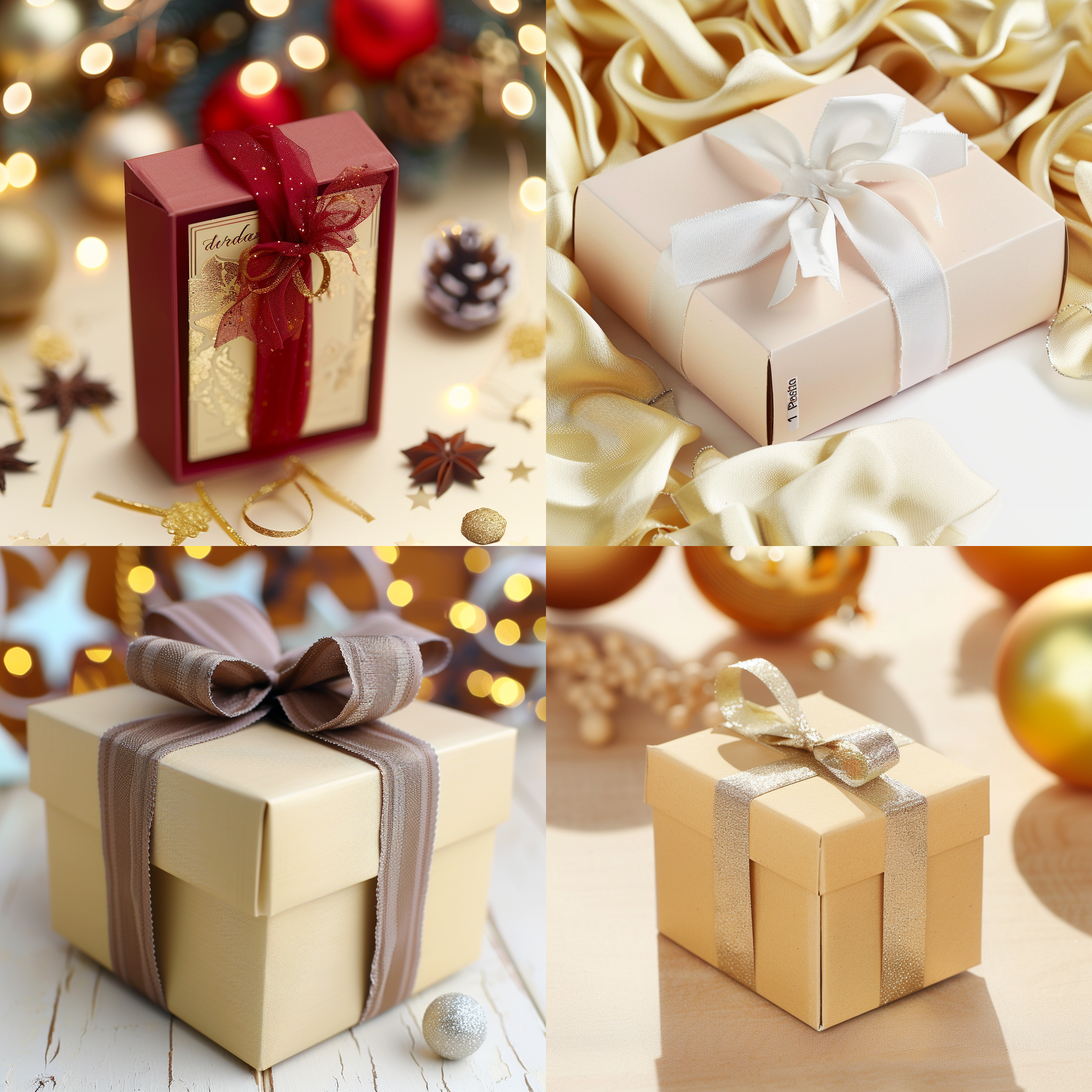 精美盒子包装，桌面，布