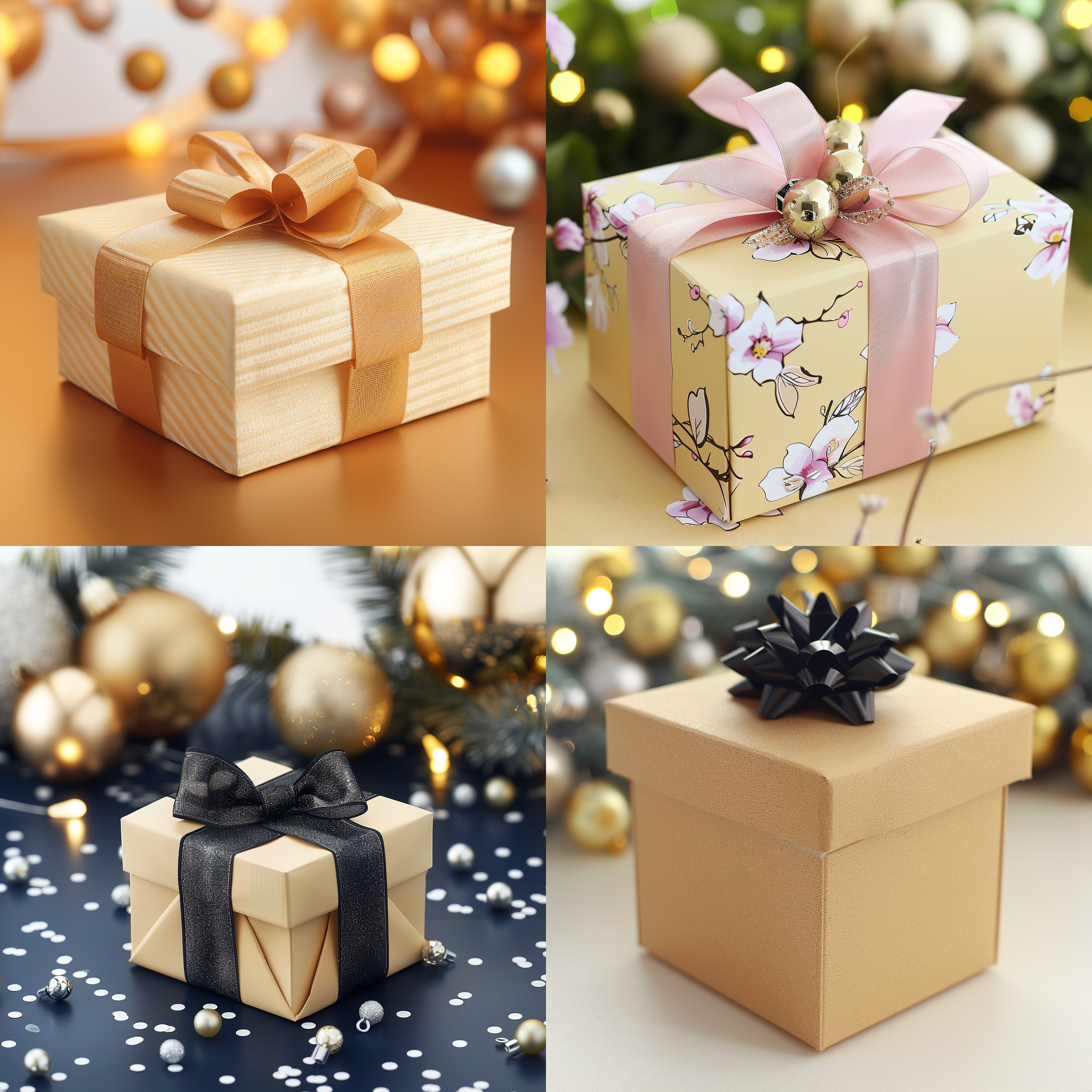 精美盒子包装，桌面，布