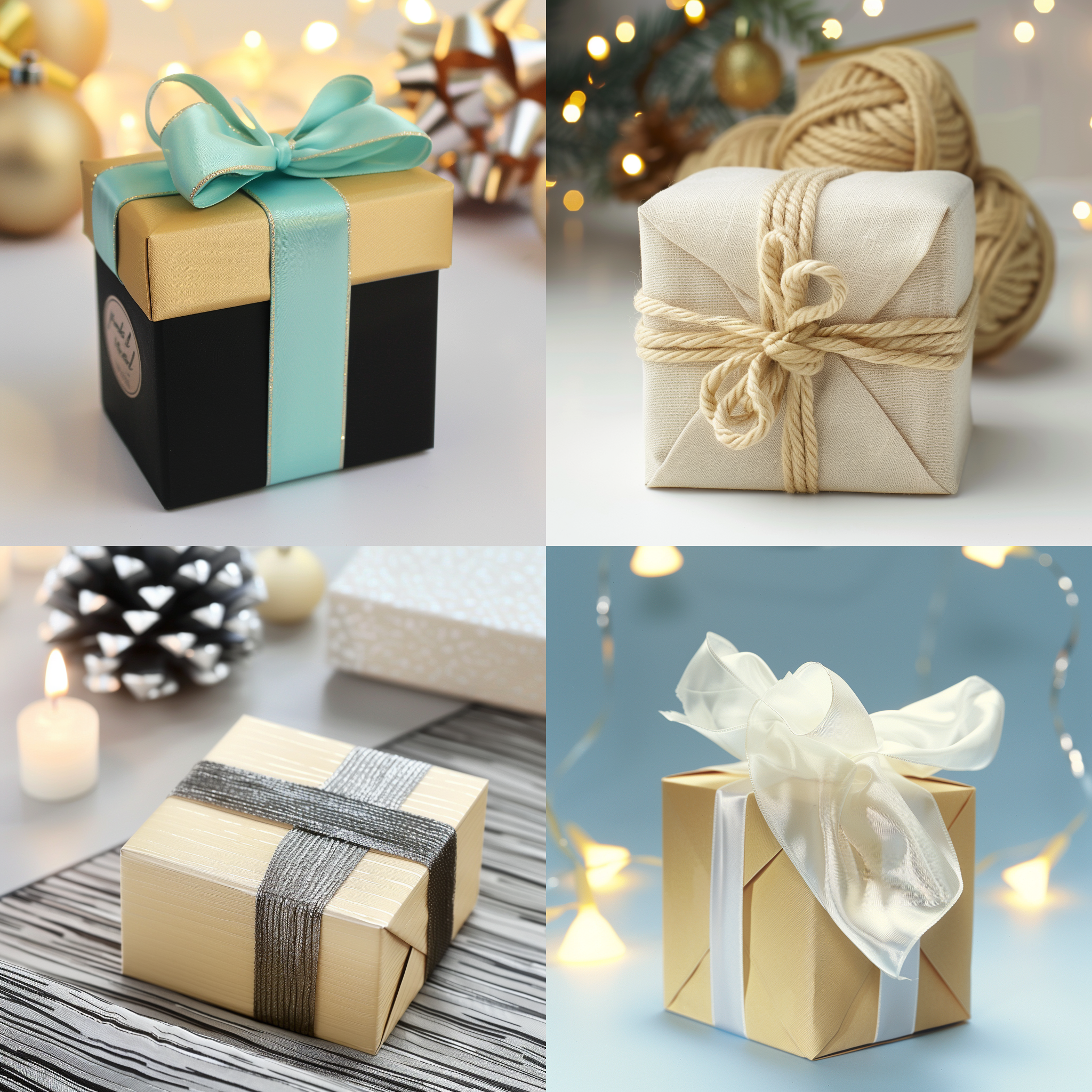 精美盒子包装，桌面，布