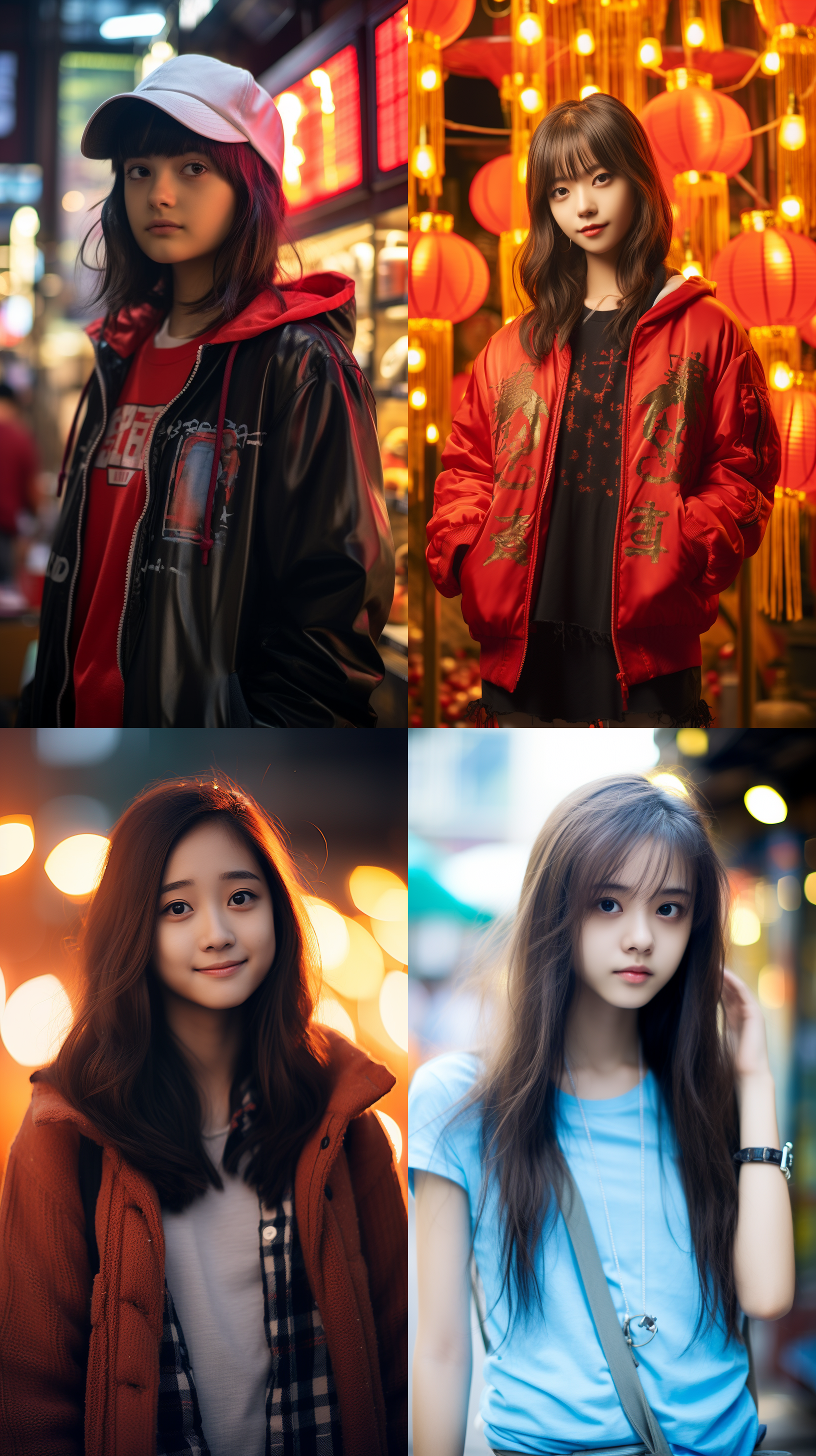 明亮色调，12岁中国少女，肖像镜头，明亮光线
