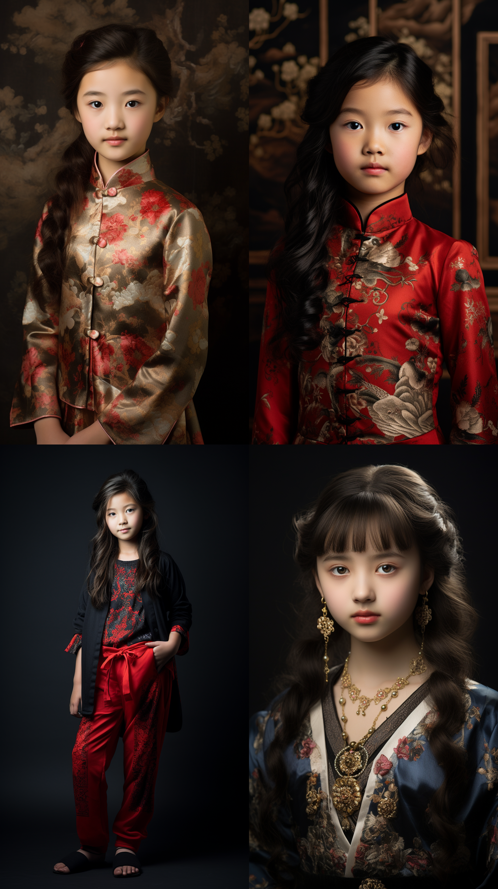 12岁中国女孩,肖像镜头