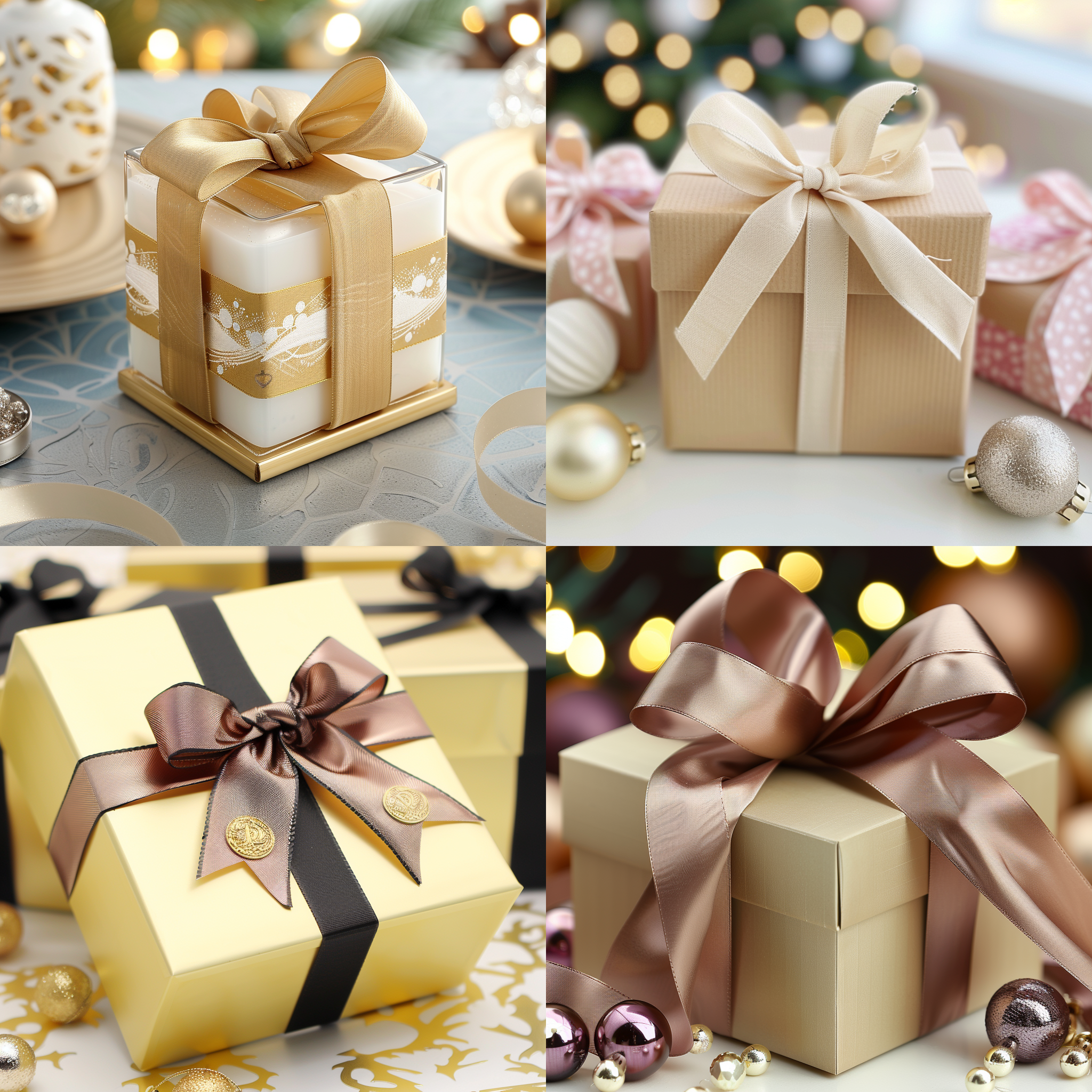 精美盒子包装，桌面，布