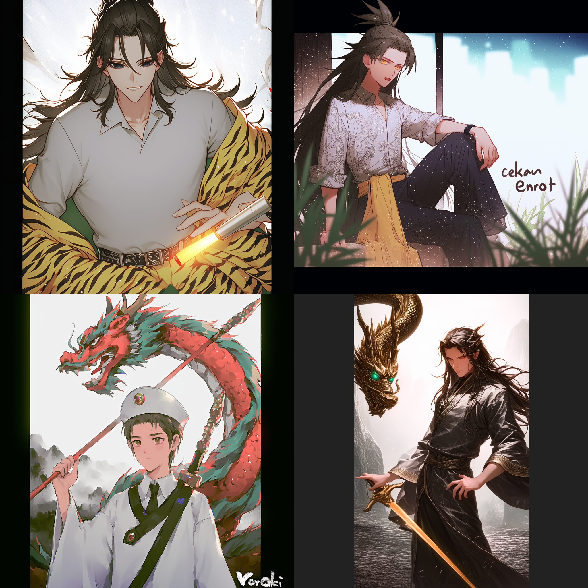 古装男子，皇宫内景，端坐，凝神聆听，华丽服饰，镶金龙袍，表情庄重，神态肃穆，明亮照明，透视构图，长焦镜头，细节丰富，暖色调，庄重。