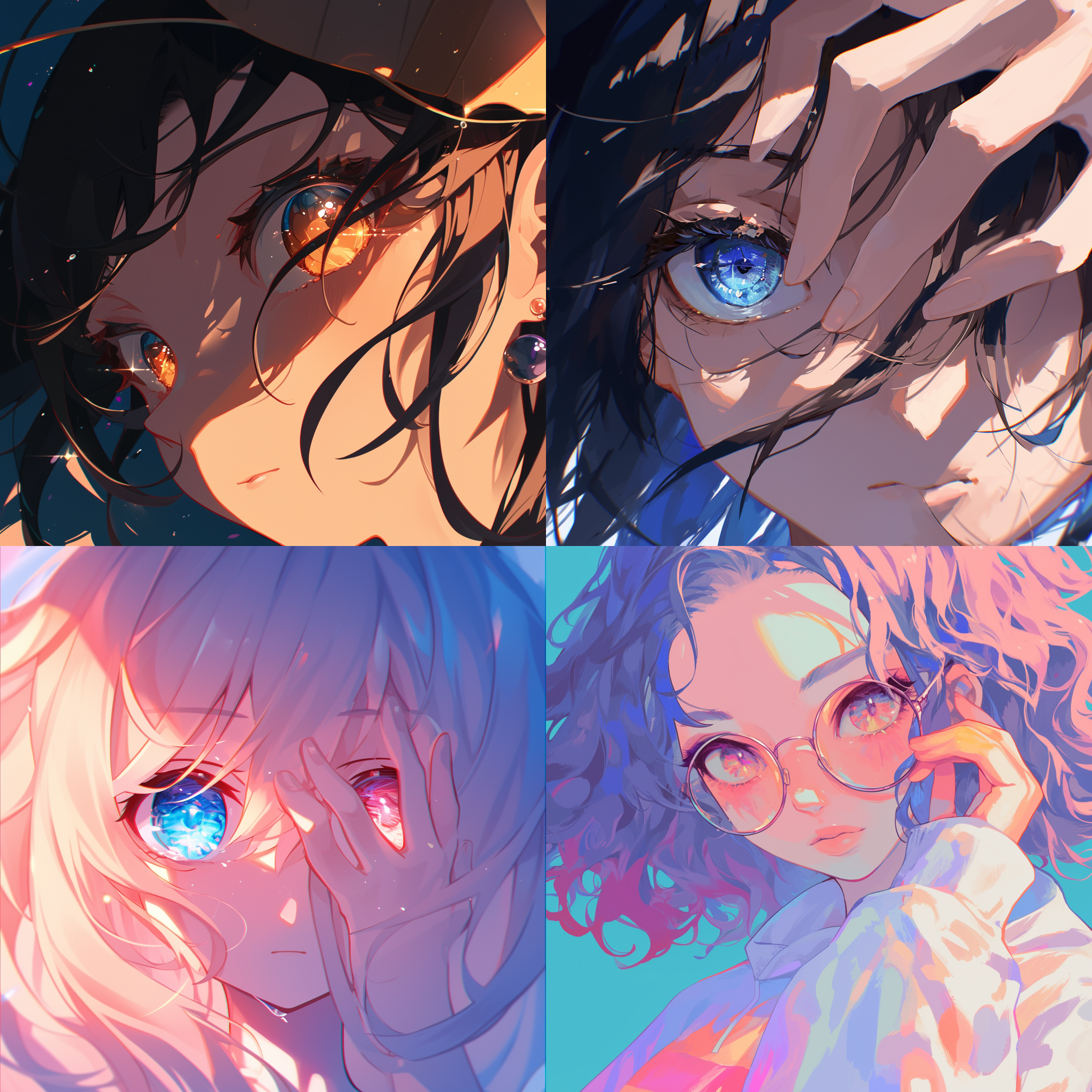 掌握时间的少女，眼神中能体现时间的变迁