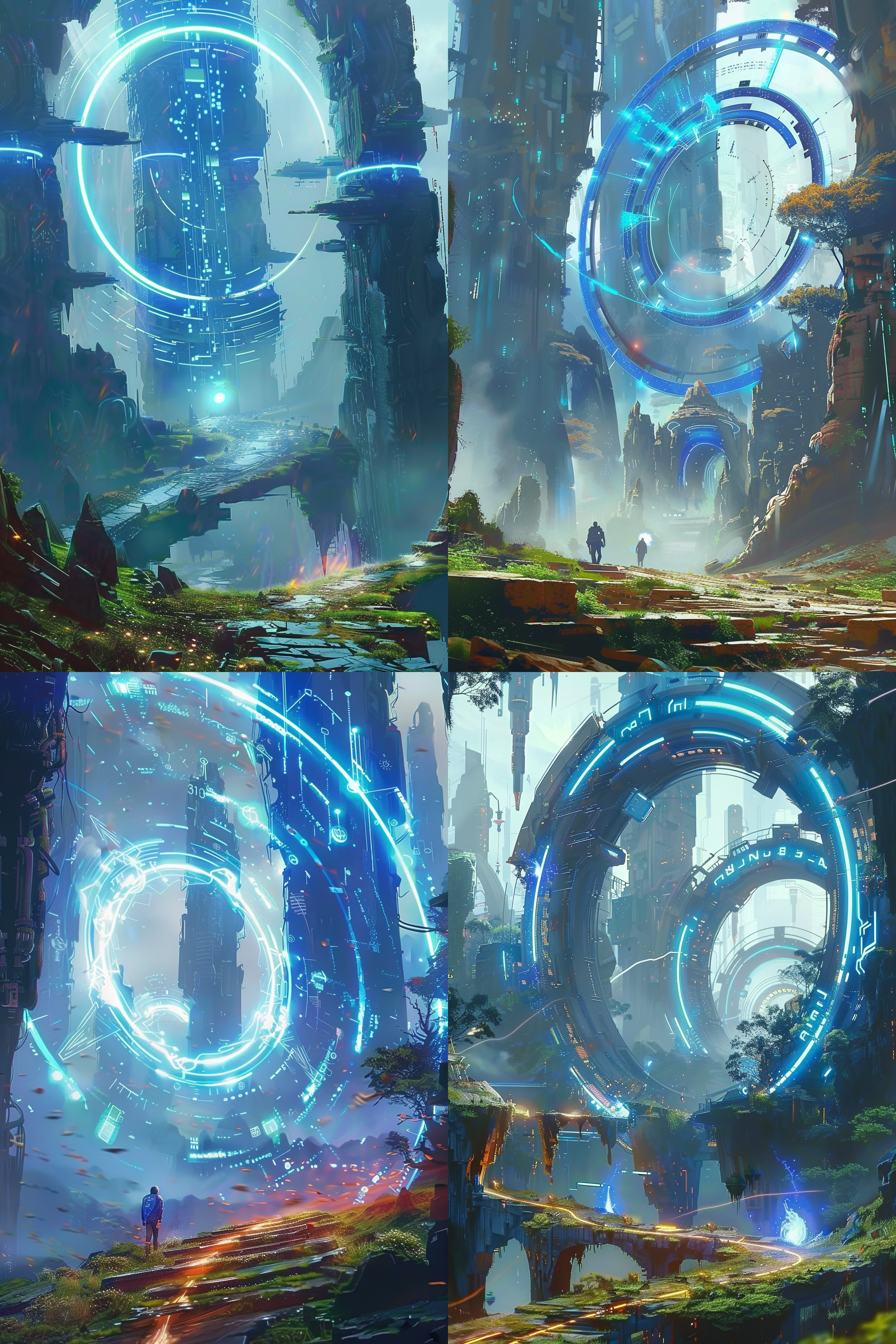 创造一个科幻梦幻探险家的数字艺术，描绘探险家穿越一个充满复杂科幻元素的技术丰富的梦幻世界，带领观众进入一个富有创意的科幻宇宙，特别的世界，特写镜头，最好的质量，超详细，8k，16k，真实细节，