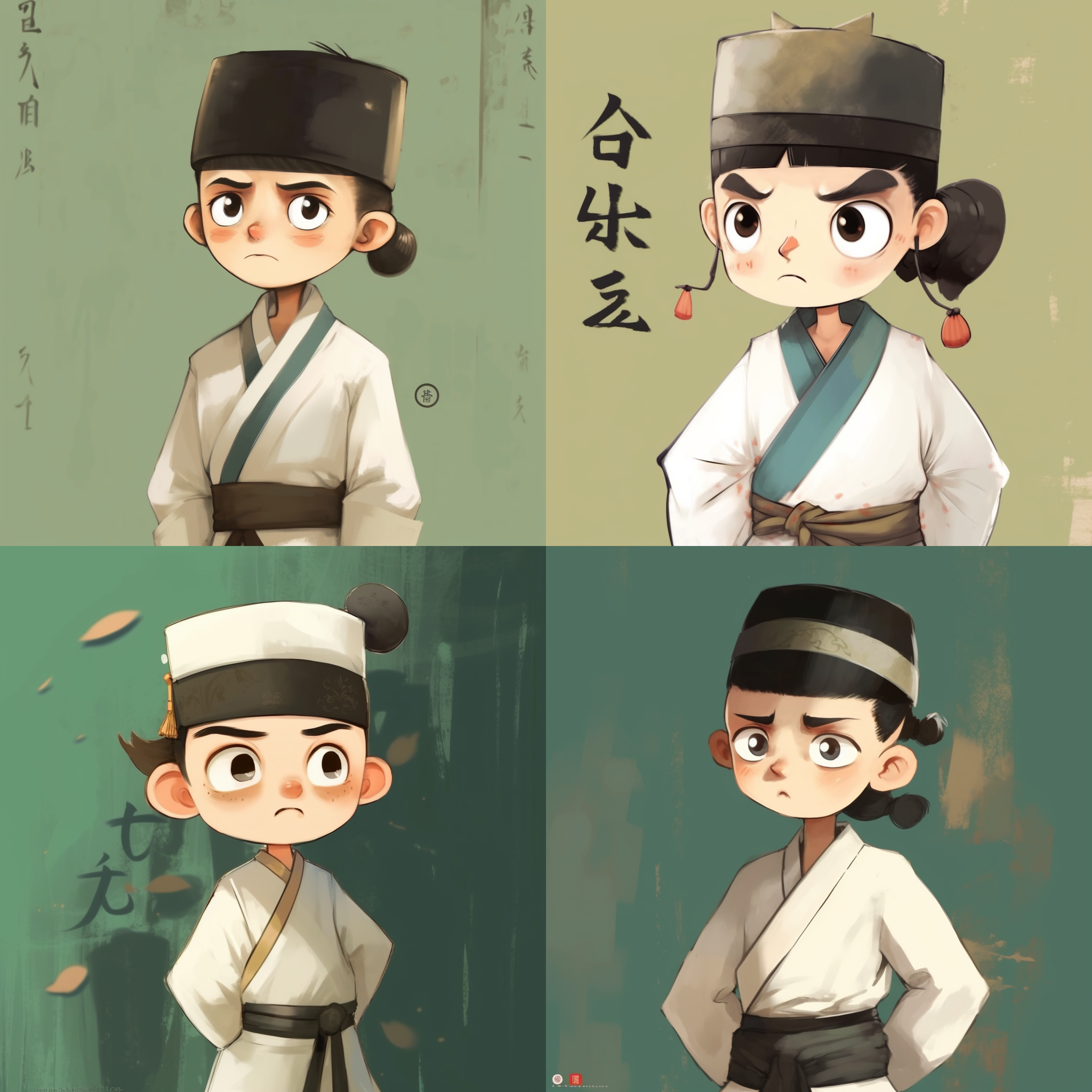 苏轼ip形象，可爱，简约