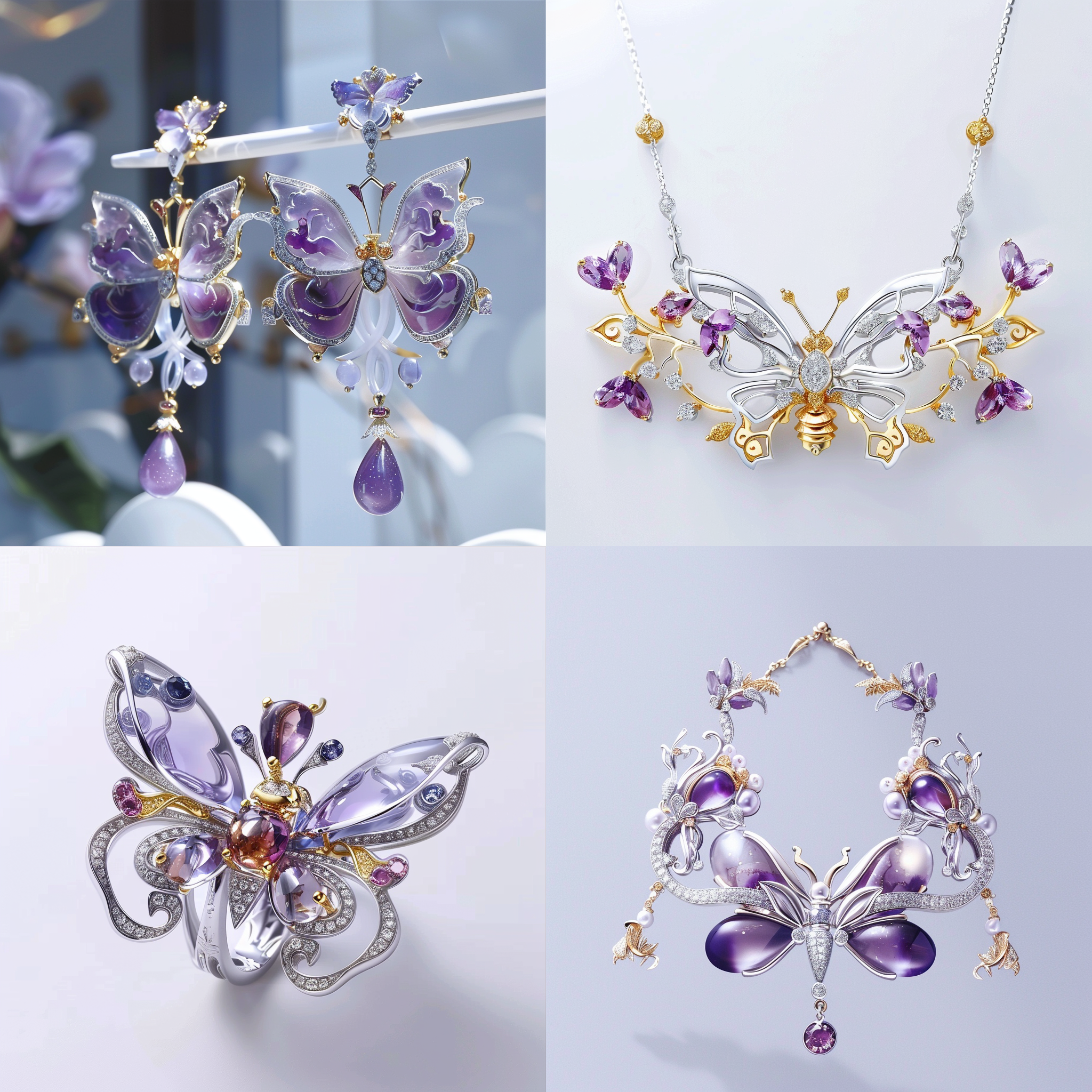 sapphire butterfly jewellery, pink diamonds, by jiao bingzhen, from transformers, with wings, qvc, featured on 99designs, by narayan shridhar bendre, playful and cheerful, inspired by giambattista pittoni, new release, (bee)