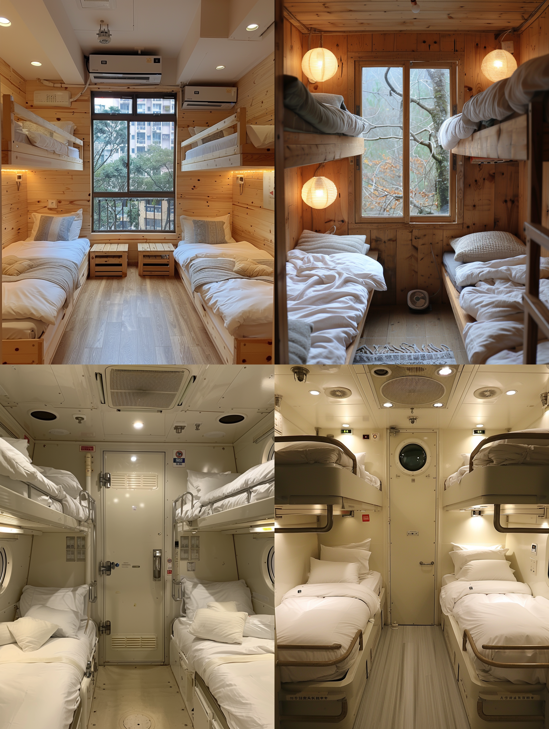 学生宿舍里有三个双层床，三个双门衣柜，一扇门烂掉了，中国学生很生气。