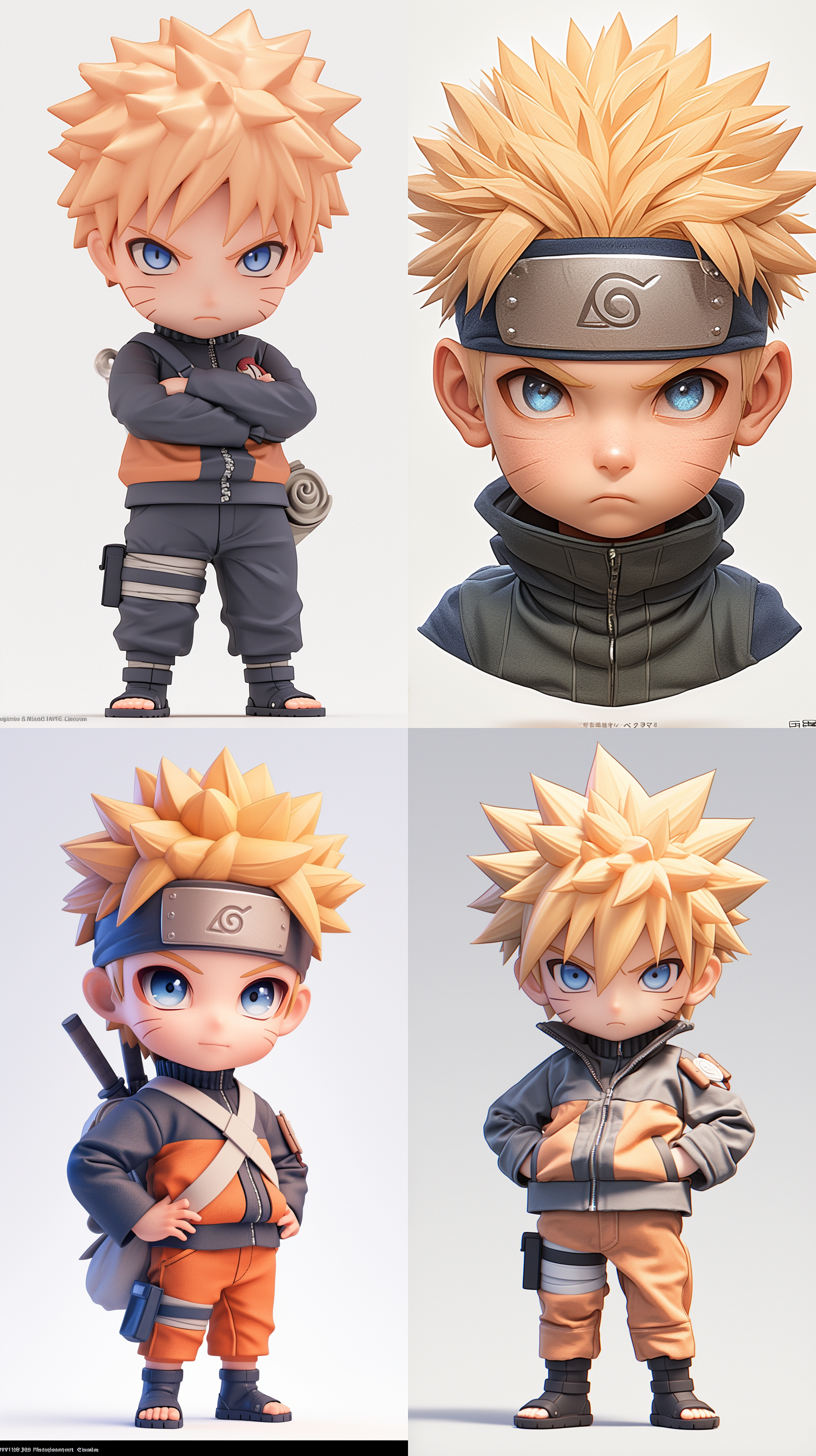 mockup of a [nendoroid naruto uzumaki] white background , photorealistic , 8k , ultra detailed , hd , product photography , studio lighting