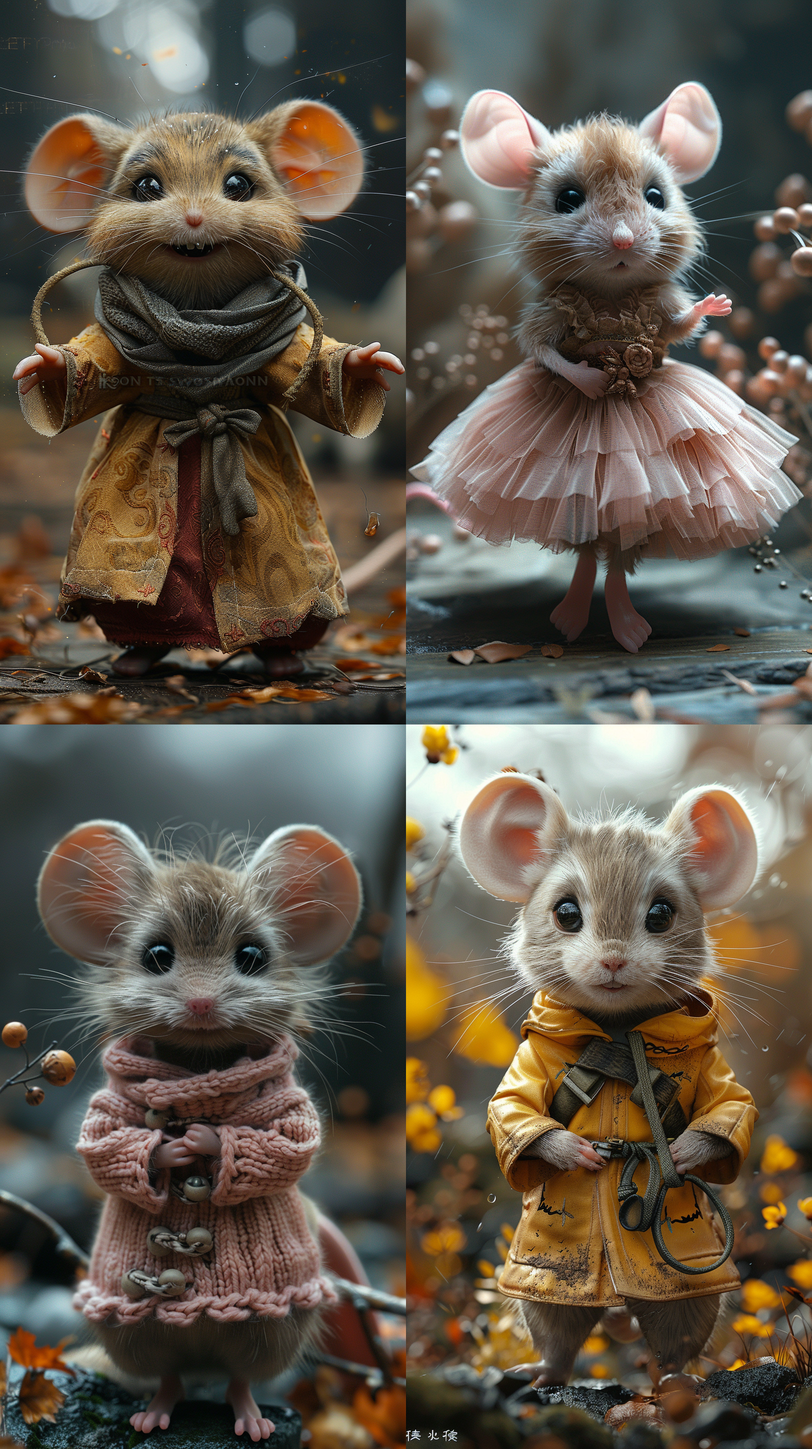 a cute anthropomorphic baby mouse dressed as a ballerina, dressed in elegant chinese ballet skirt, dancing ballet, sweet smile extremely detailed 3d animation rendering symmetrical central position, super realistic, super detailed, luxurious, 3, cinematic lighting, super clear details,8k,