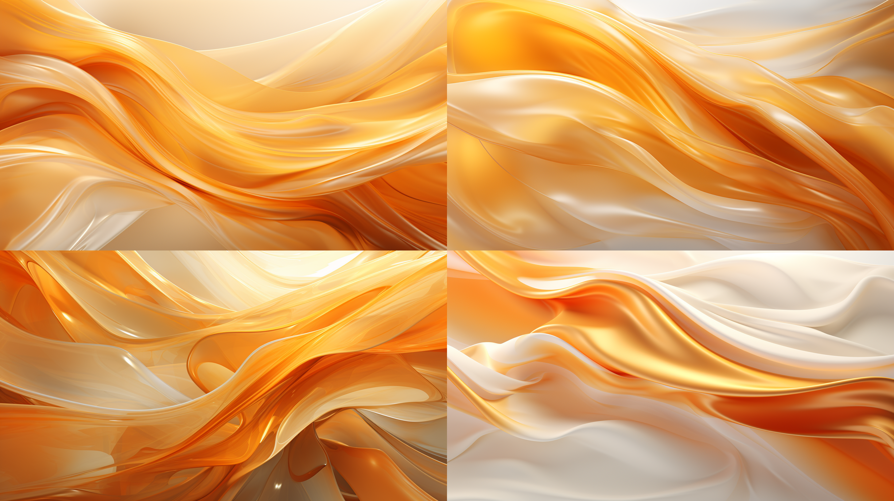 an abstract golden and light orange pattern, in the style of alex ross, light white and light gold, 32k uhd, light-filled seascapes, dynamic lines, captivating light, light-filled