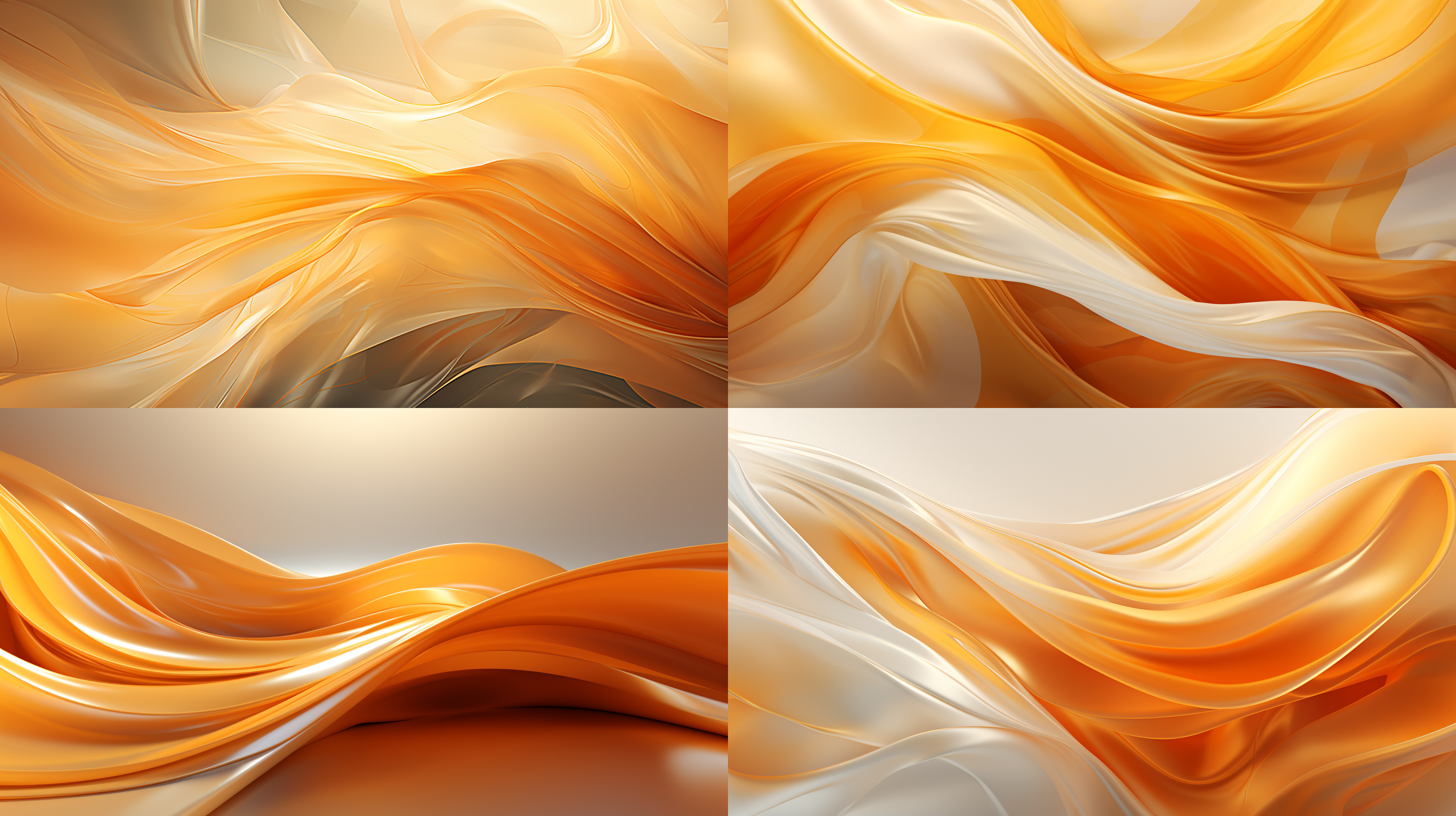 an abstract golden and light orange pattern, in the style of alex ross, light white and light gold, 32k uhd, light-filled seascapes, dynamic lines, captivating light, light-filled