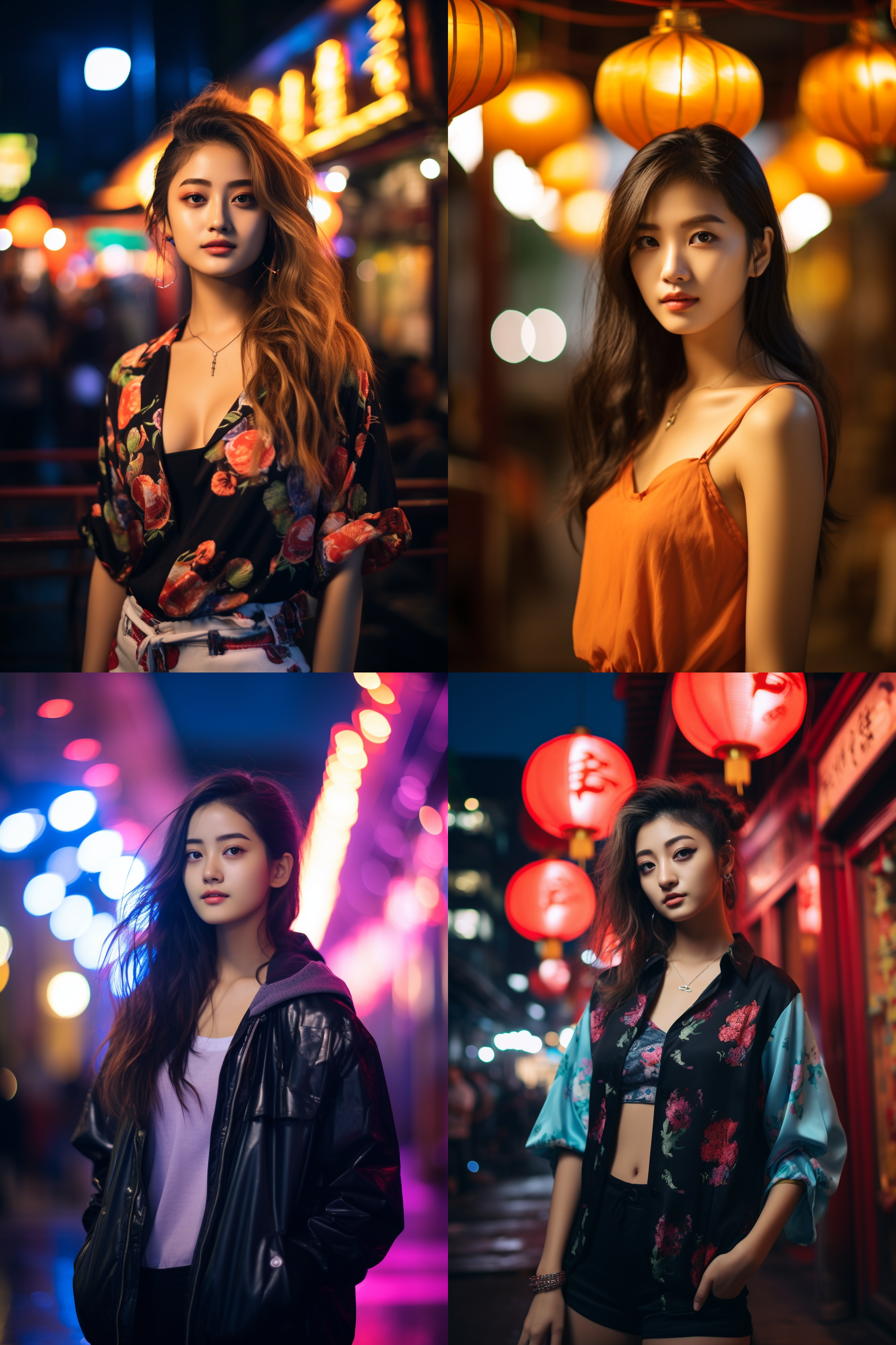 中国女孩，现代服饰，明亮光线，摄影图 清新自然，户外风景，肖像模式，中焦镜头，自然姿态，色彩鲜艳，快门优先，放松自然