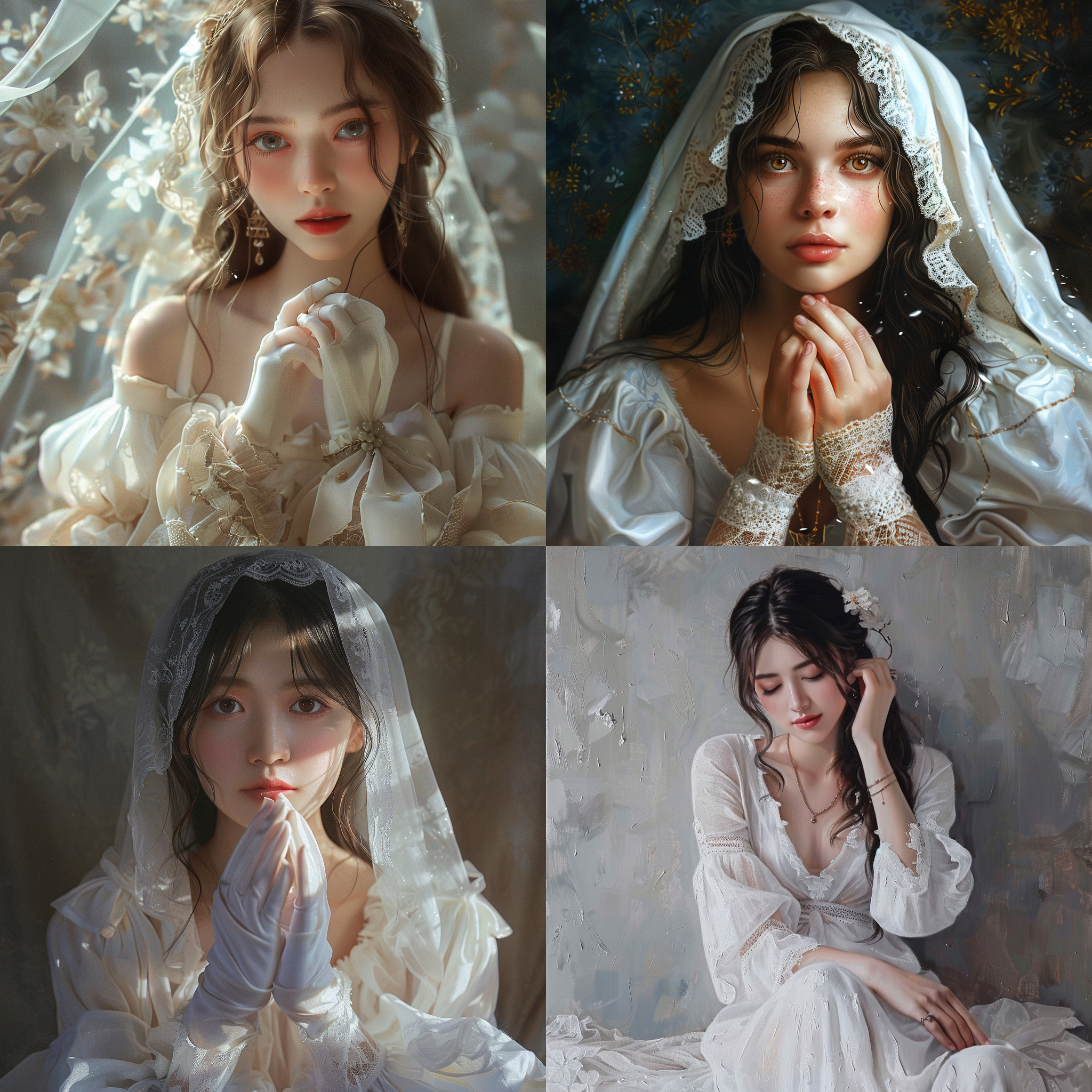 a beautiful girl,whitening hands