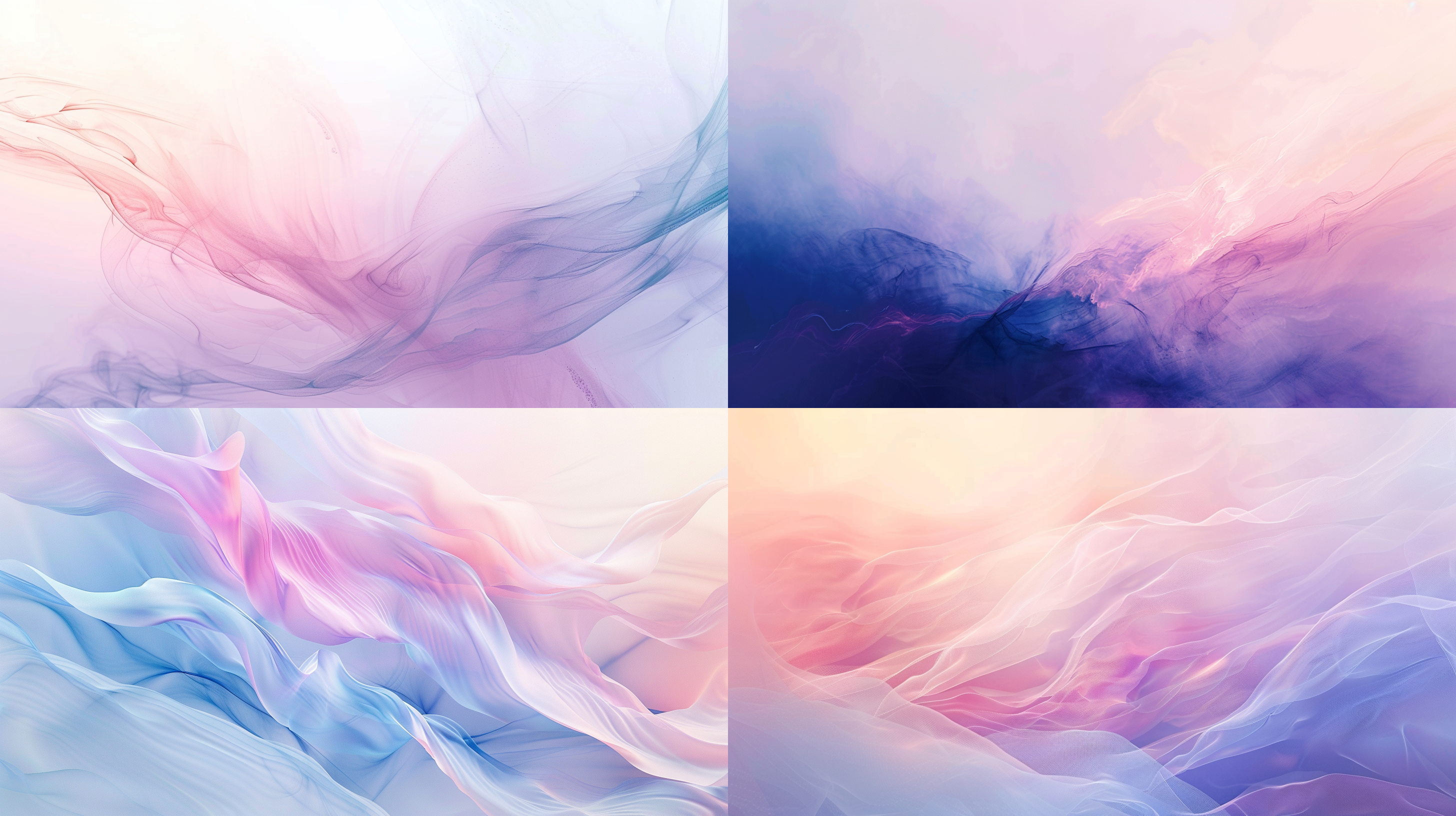 an abstract blue and pink abstract background, in the style of light white and light violet, realistic landscapes with soft edges, light white and light amber, delicate lines, atmospheric light and shadow, romantic landscape, white background