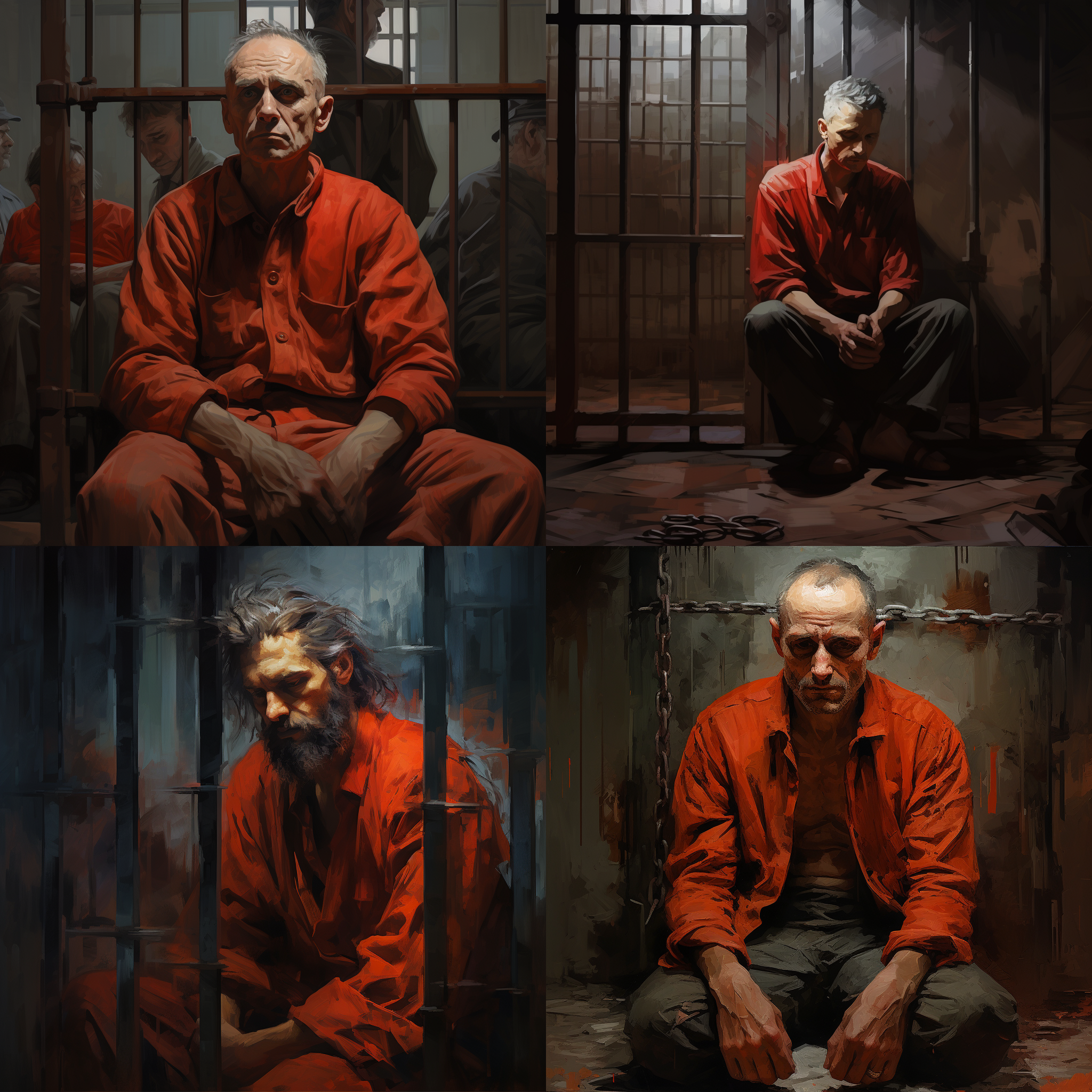 囚禁中的希望，监狱内景，温馨基调，主题“希望”，男性角色，老布鲁克，瑞德，安迪，智慧，信任，勇敢，恐惧，经典电影，温暖色调，情感丰富，挑战自我。