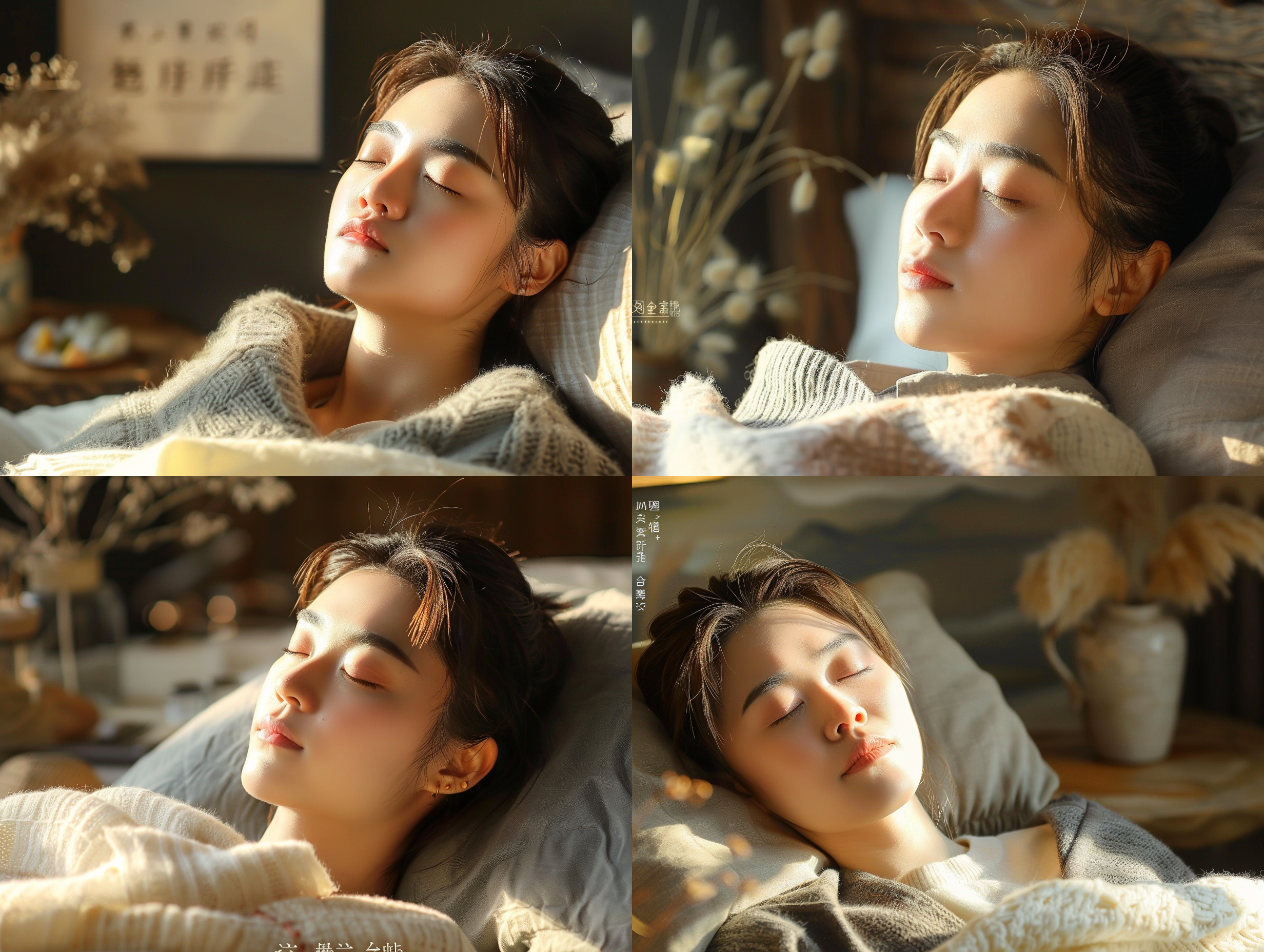 换脸，姿势保持不变，面部表情，人物特征，肖像风格，高清晰度，自然光线，浅景深，温暖色调，柔和光影，自然肤色，真实感，舒适安逸。 柔光