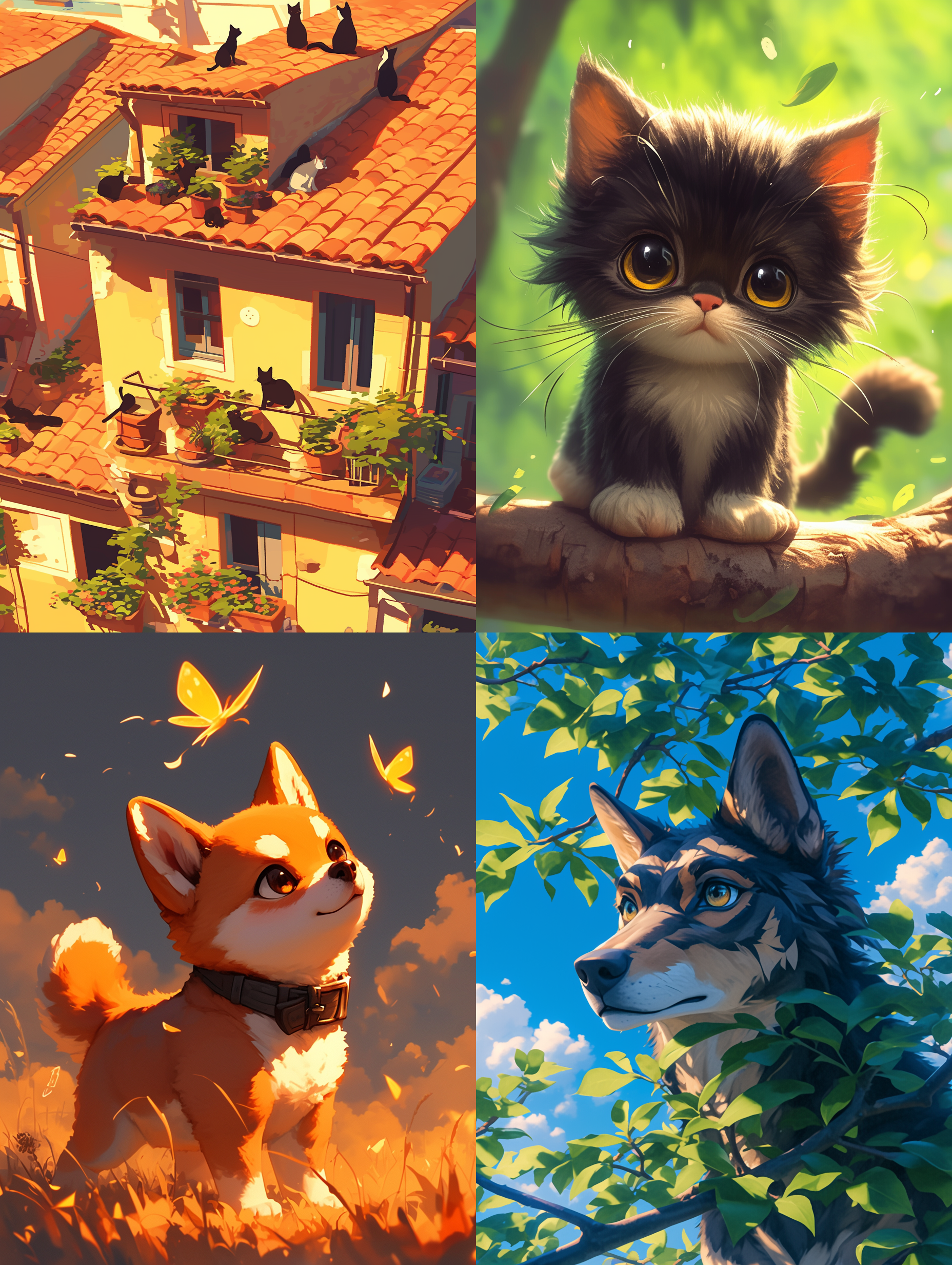 可爱宠物，高清晰度，户外环境，自然光，微笑，毛茸茸，温暖色调，细节丰富，眼神明亮，快门速度适中，生动。