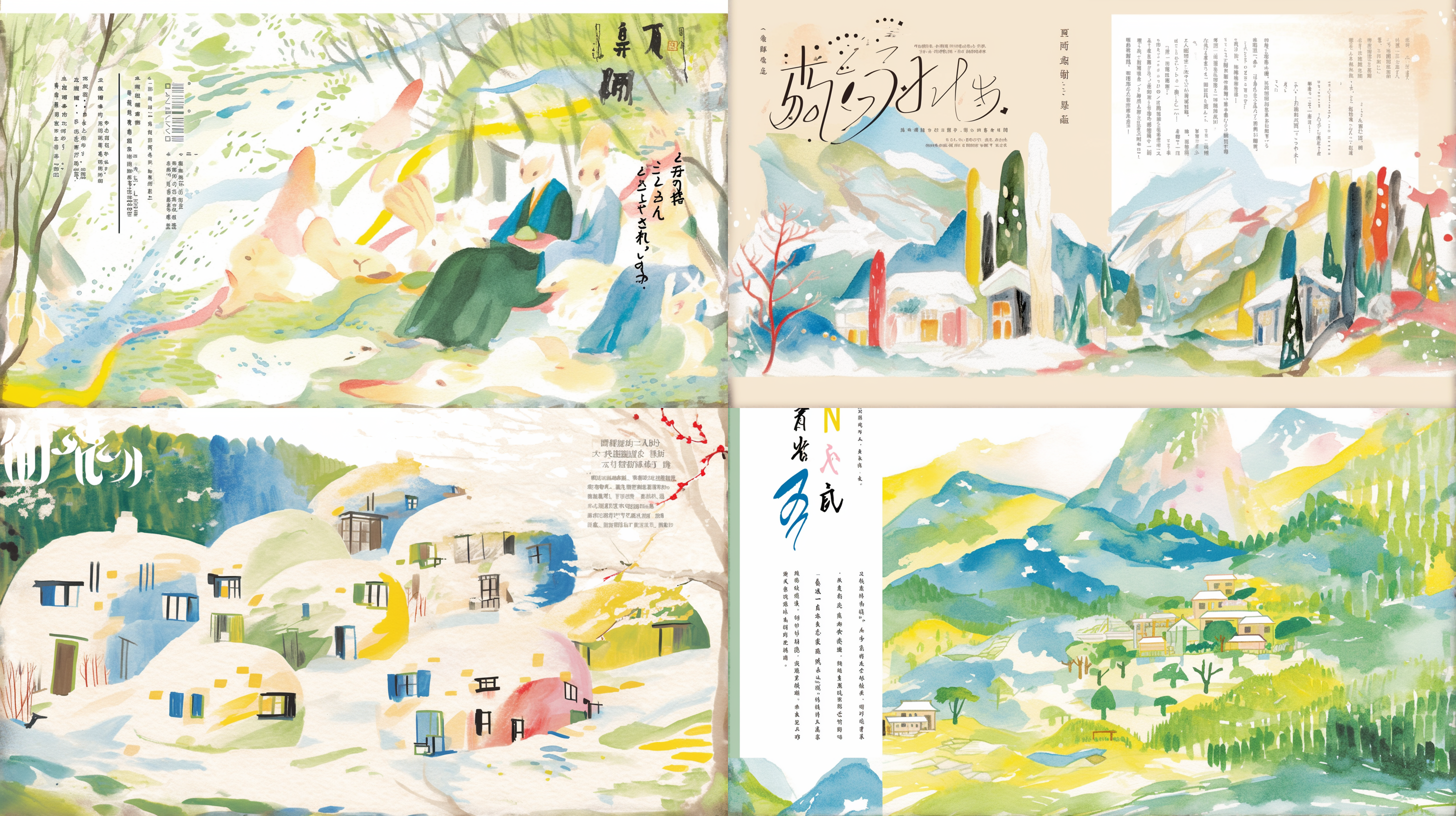 陈家泠，刘野，吴冠中，春天的山，线条，蒙德里安，水墨勾线笔触，意境，中国水墨画，草间弥生，中国山水画