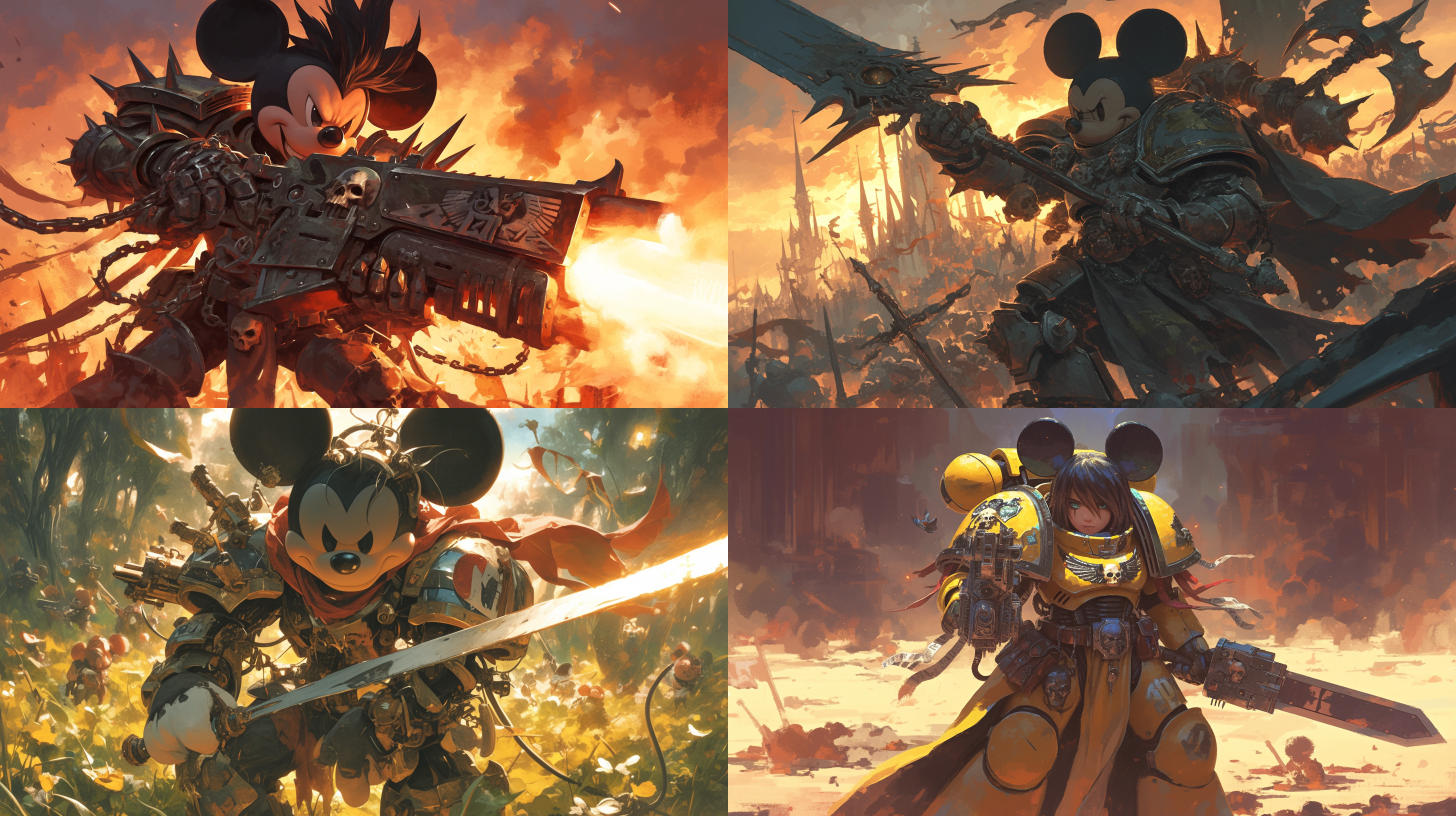 米老鼠，战锤40k