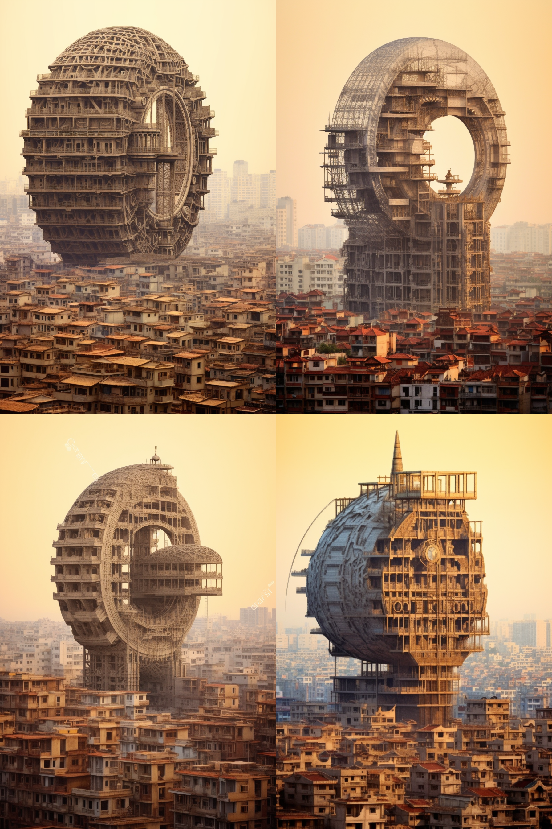 精美城市建筑，手绘，平面图纸，达芬奇素描手稿，圆珠笔画，木刻画