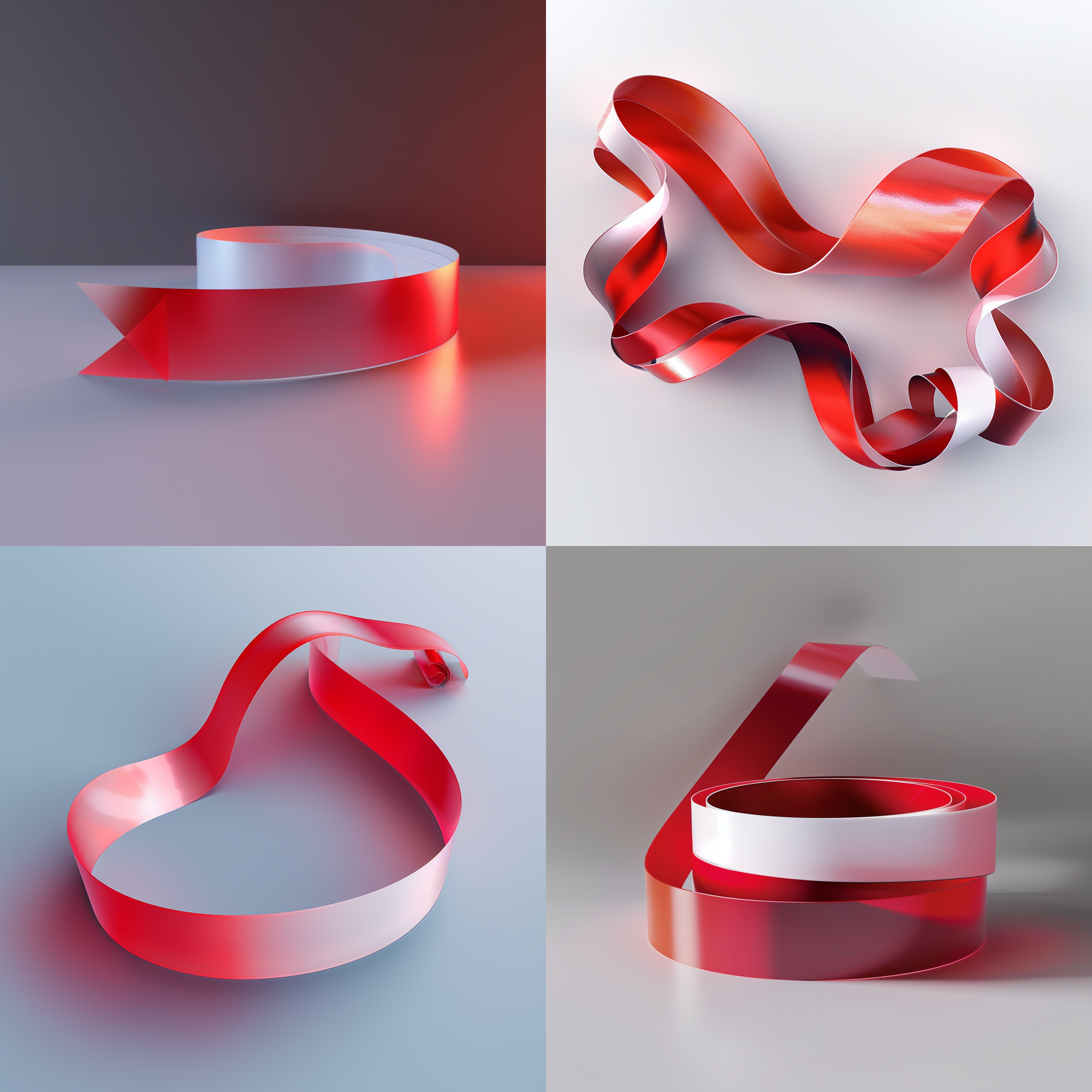 40mm tape, gradient white to red, inkscape, cgi rendering, horizontal view, big ribbon, overglaze, inspired by lorentz frölich