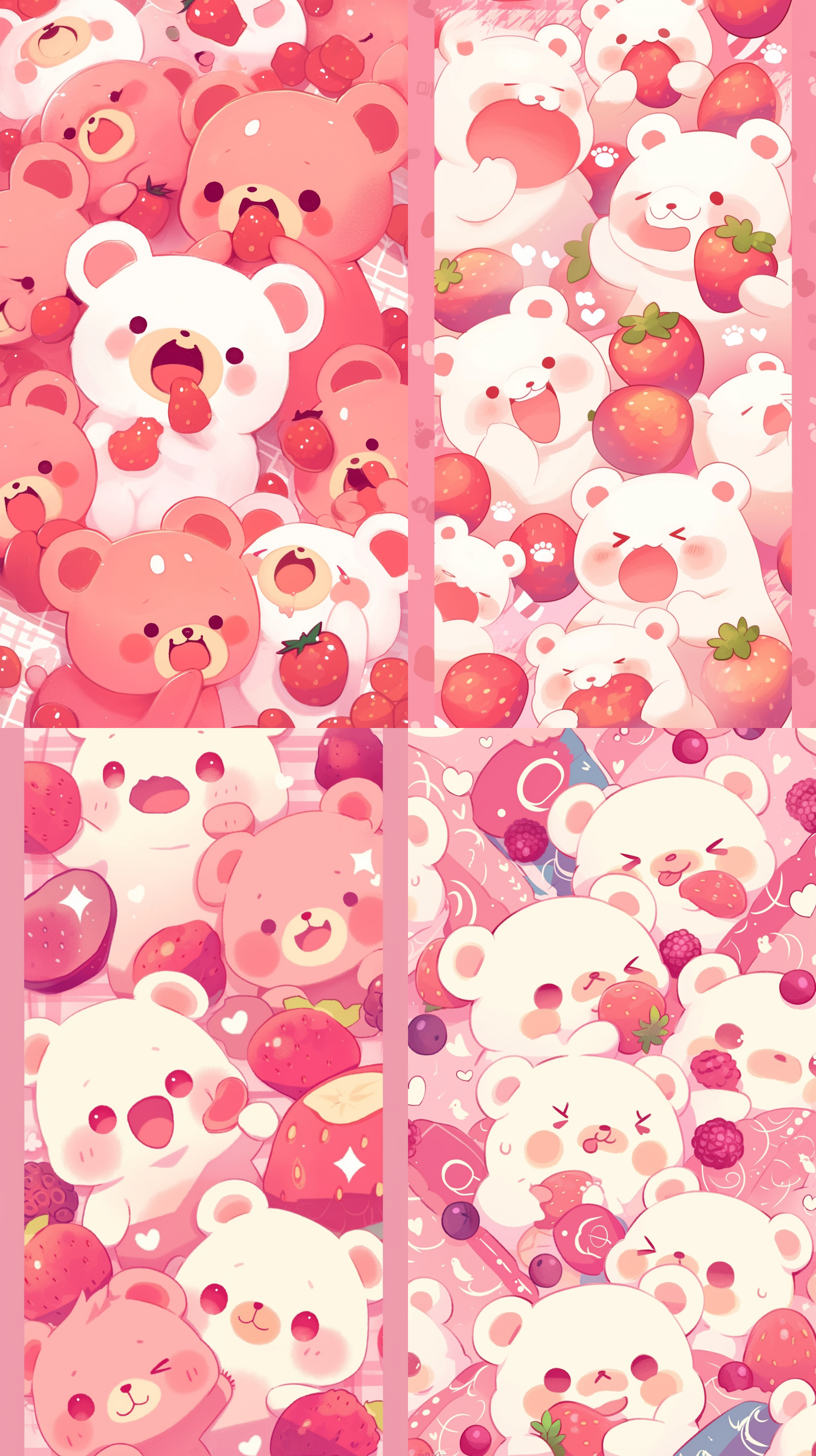 kawaii cutest sticker ever, pleasing palette, bear with scales, disposable film, anime wallaper, !subtle smiling!, berry juice, showing his paws to viewer, paisley wallpaper, evokes feelings of joy, yawning, hey, ah yes, quilt, [ closeup ]!!, expressive happy smug expression, us