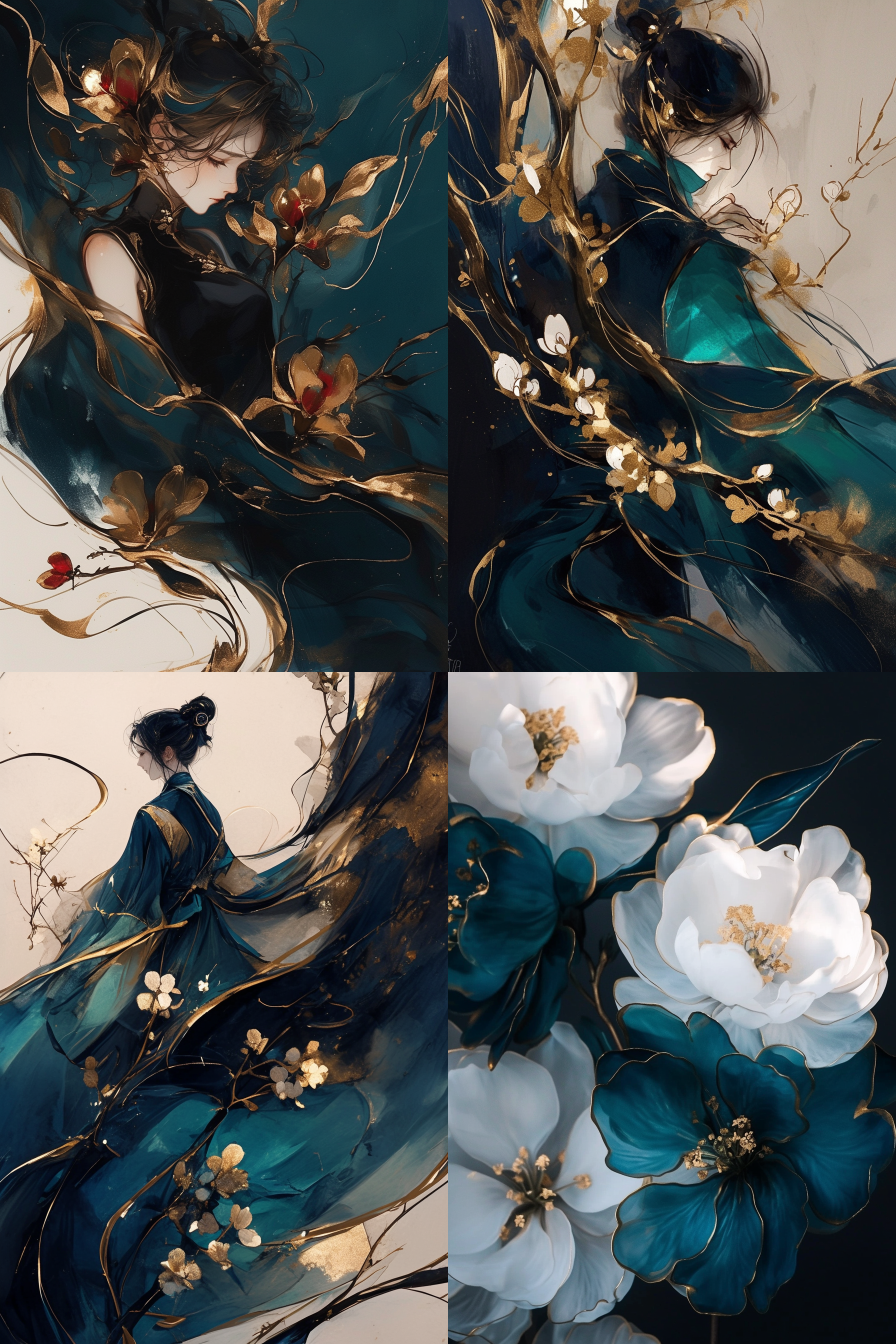 海棠花，美丽的海棠花，鲜艳