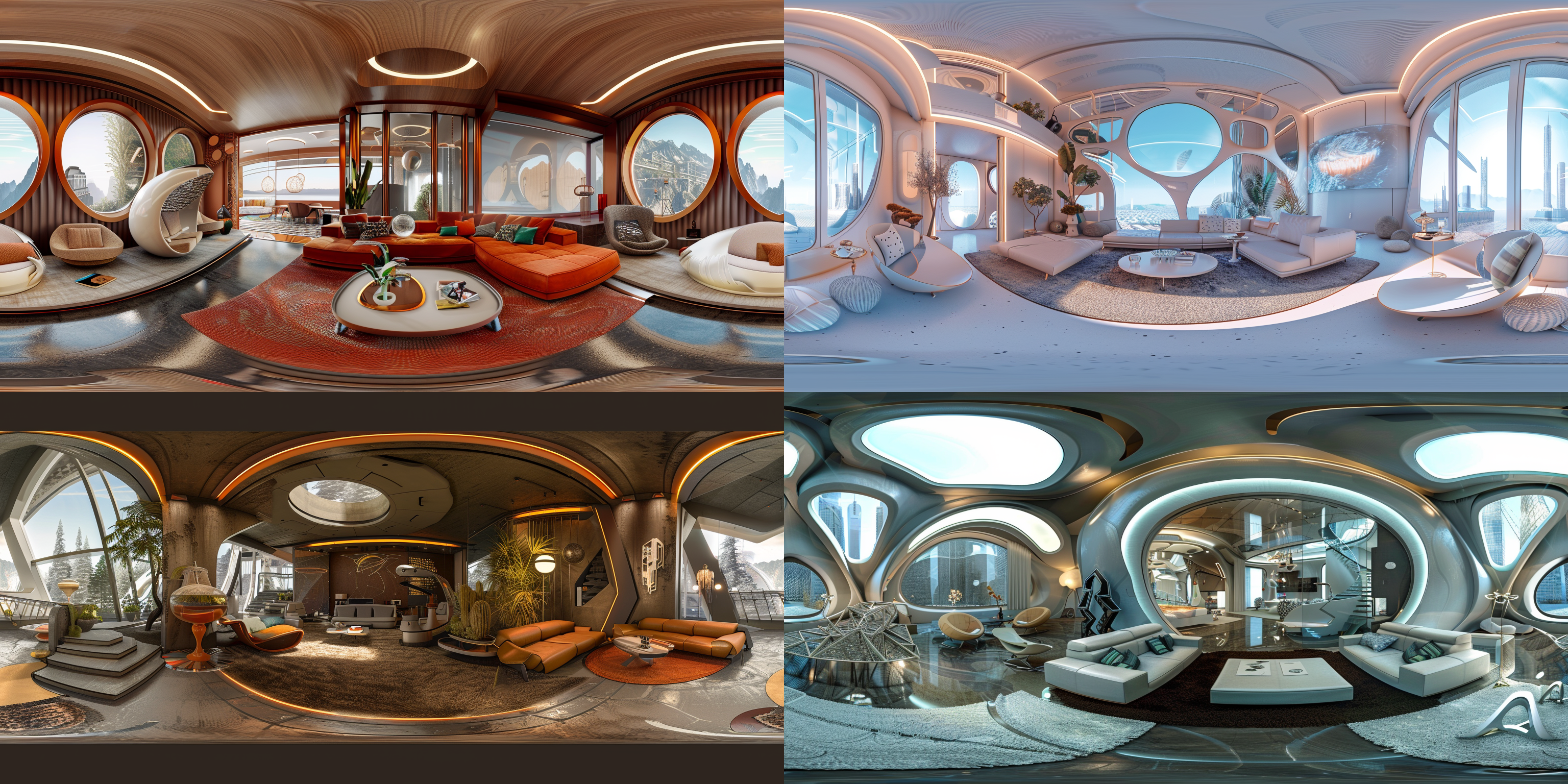 360 panorama, [game environment, interior, futuristic living room]