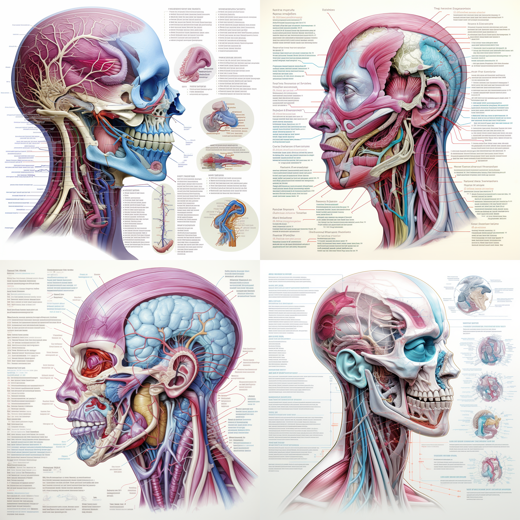 人体解剖图，科学风格，白底，器官标注，透视图，细节丰富，医学教育，明亮灯光，无表情，冷色调，无动作，精准，专业。
