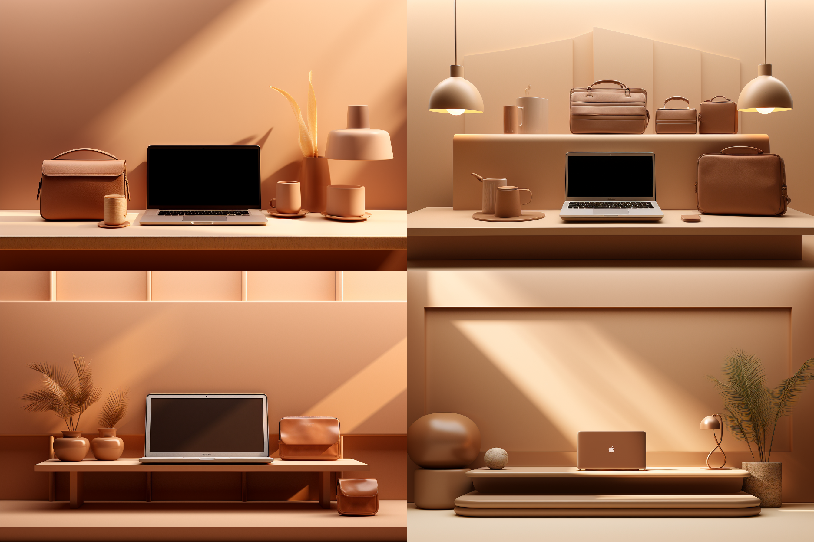 浅棕色、摩卡色电商背景，展台，油墨风格。简约风格，极简背景，干净光影，高清分辨率，超细节，3d c4d，blender软件，超高清3d渲染、霓虹灯 波普艺术 日记本风格