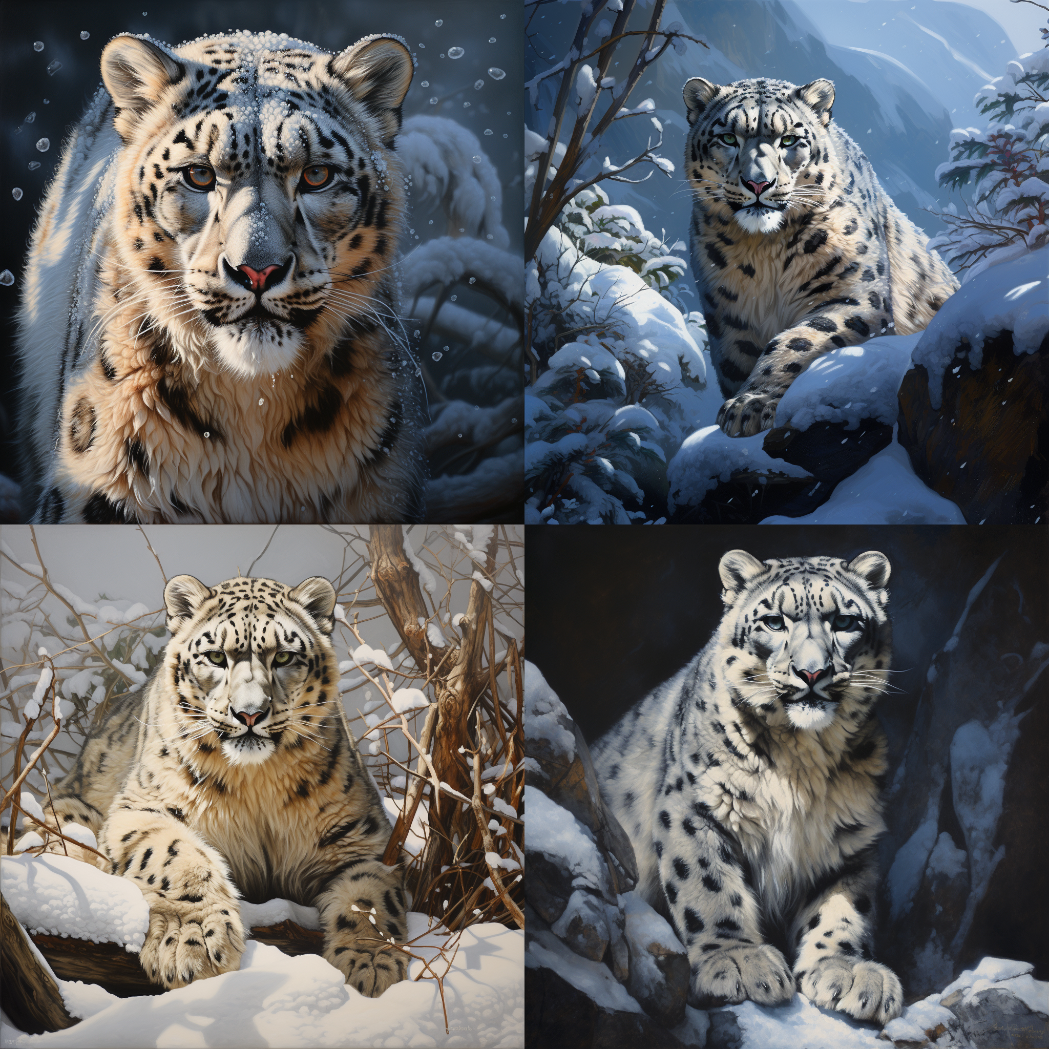 a snow leopard