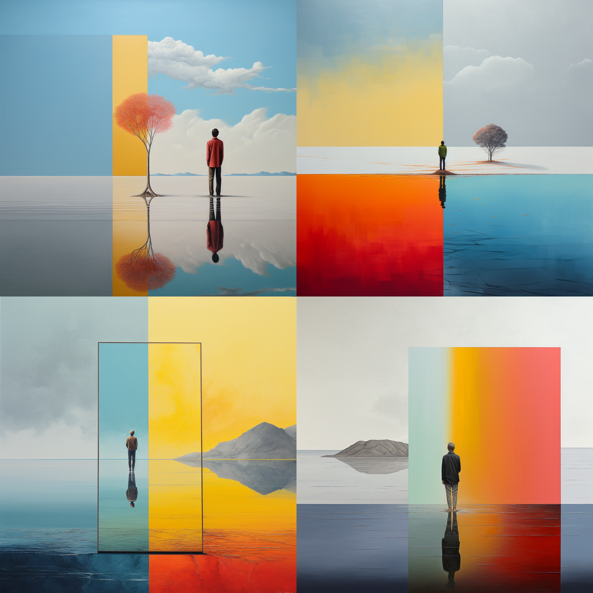 意味深远、简洁、色彩比较统一的图