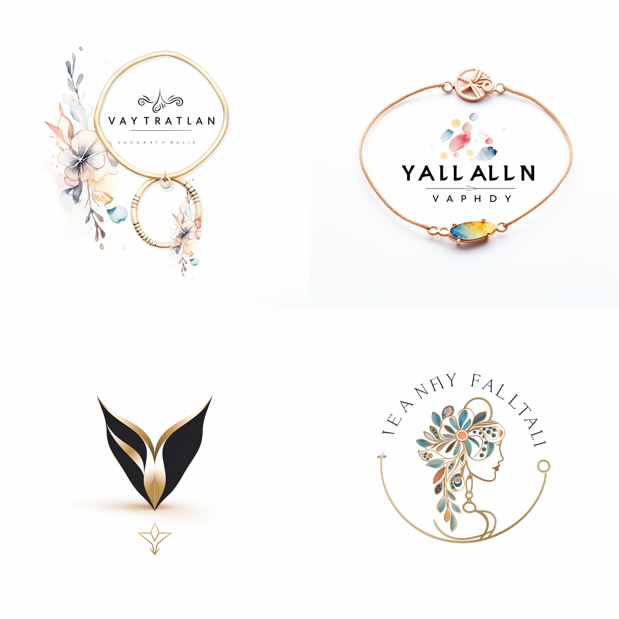 白底，手工年轻饰品 品牌logo图片