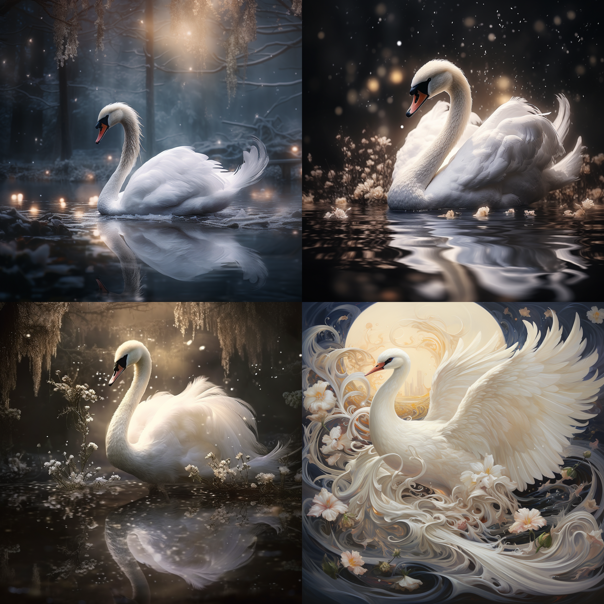 翩若惊鸿，婉若游龙，髣髴兮若轻云之蔽月，飘飖兮若流风之回雪