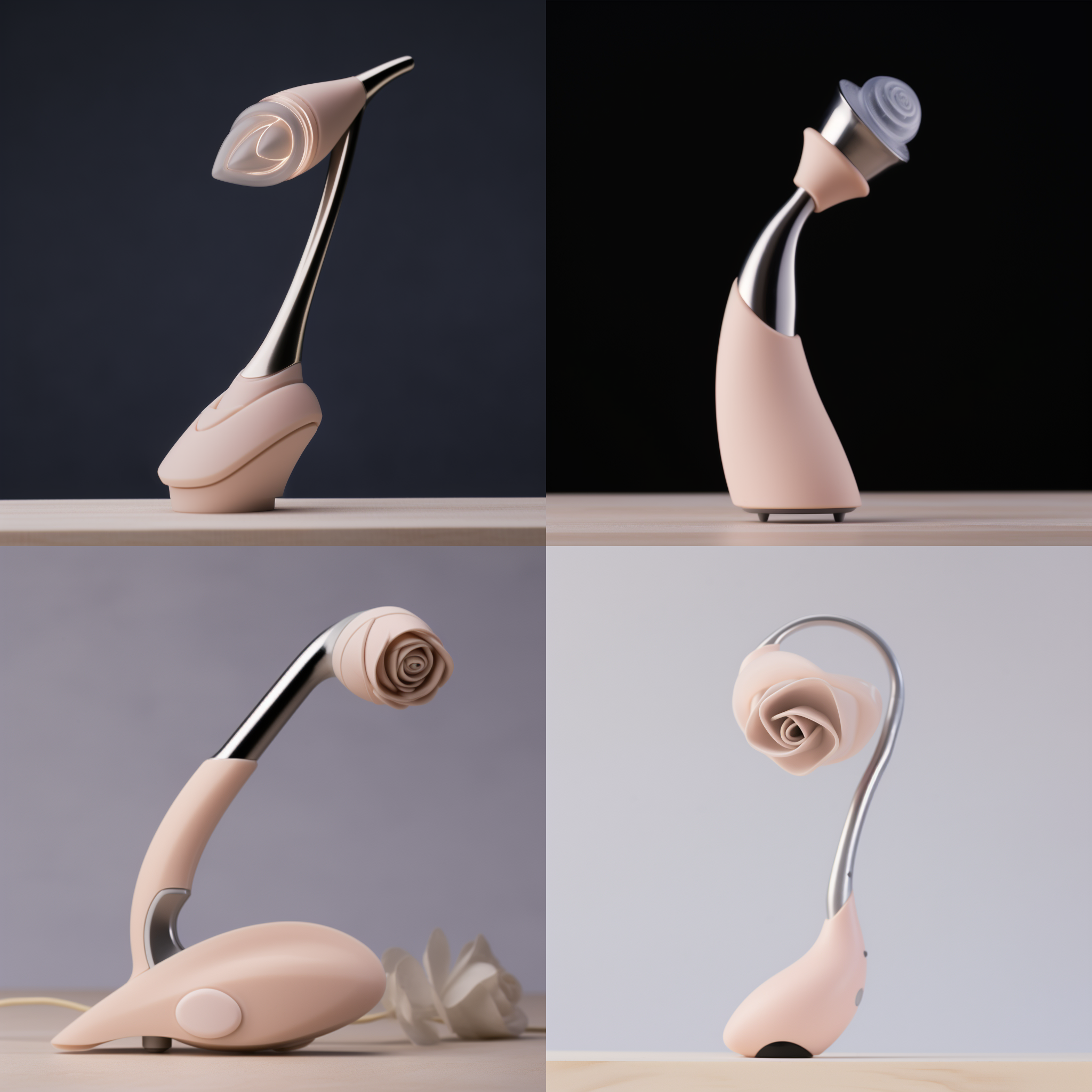 玫瑰，成人用品，工业设计，美容仪，简约，高级，线条感