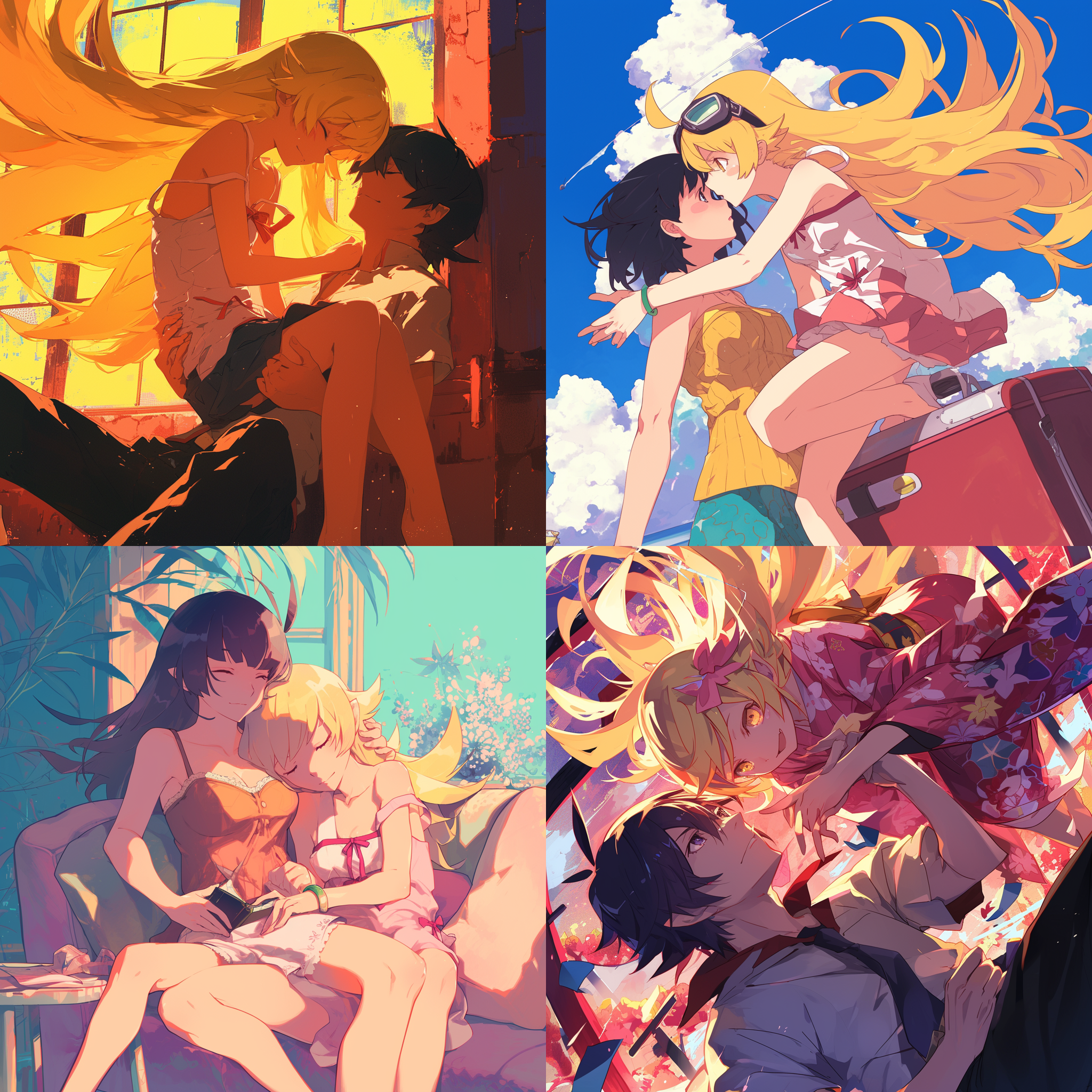 伤物语中的忍野忍与阿良良木历