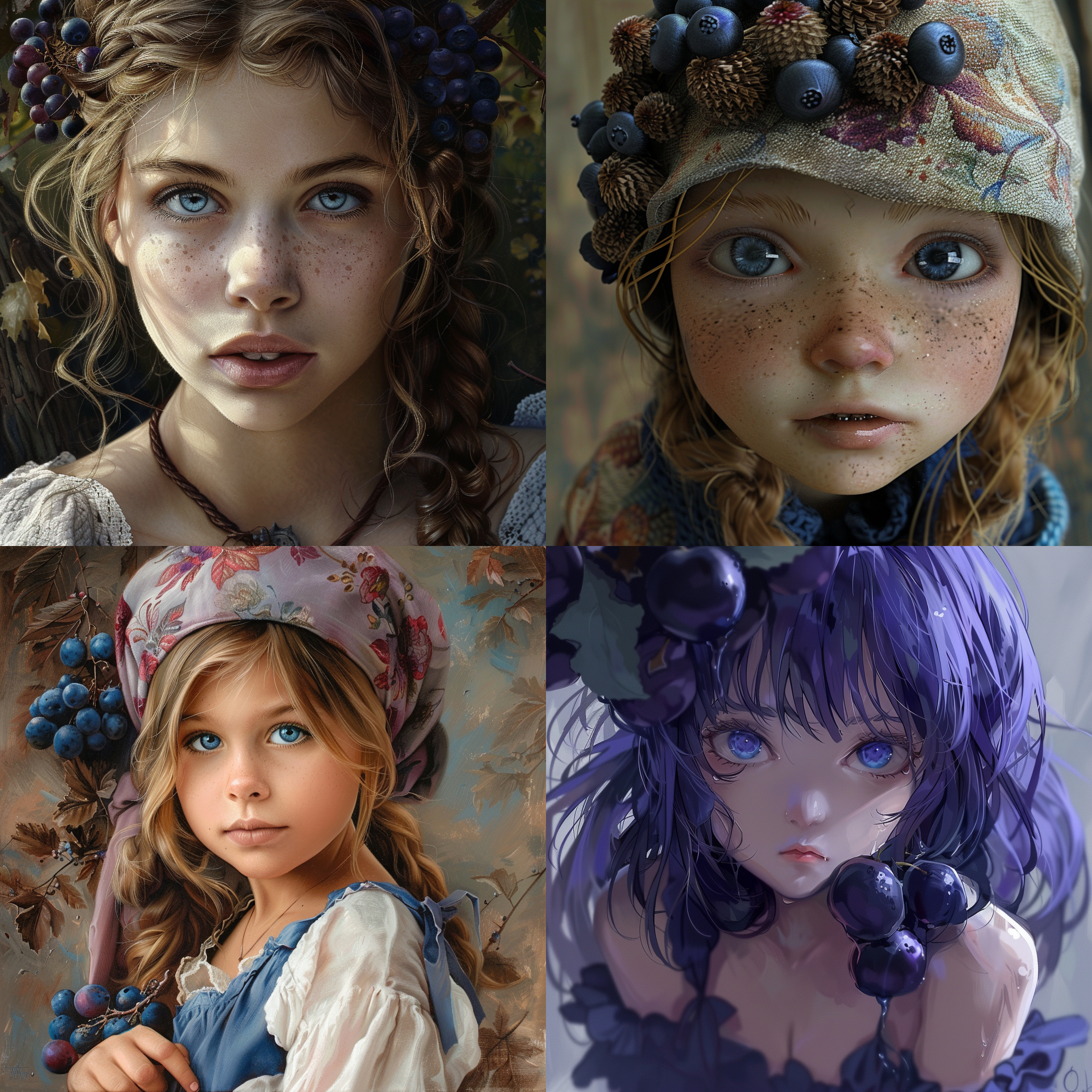 蓝莓 羞涩 女孩