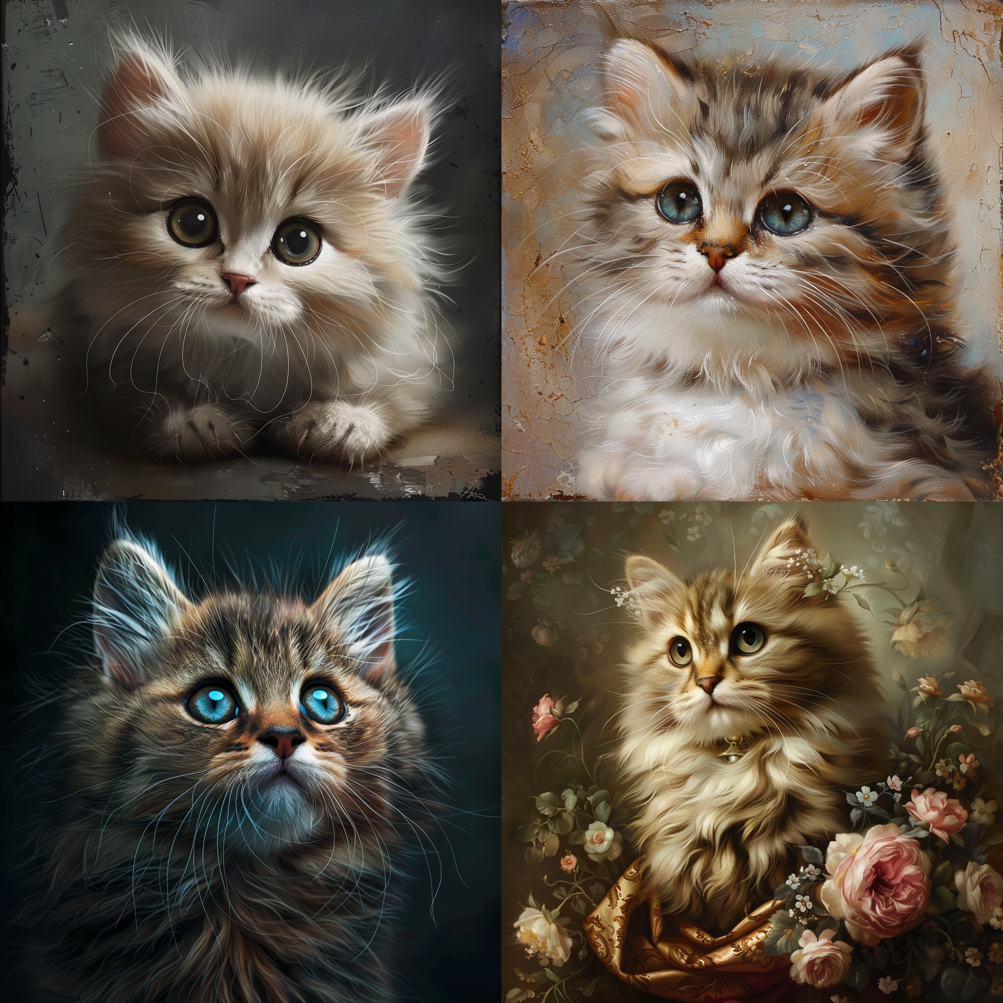 一只漂亮的可爱小猫，头像