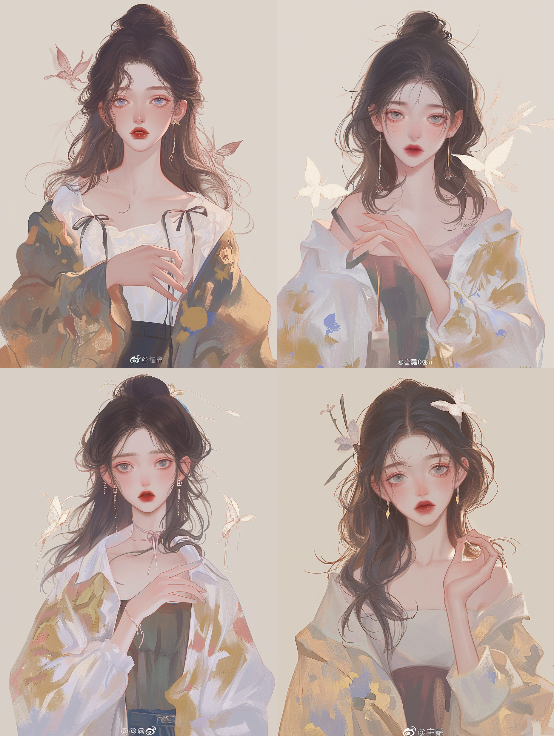 艺术家厚涂全身照，人物立绘，原画设计，正面，细节丰富，色彩鲜明，绚丽，细腻表情，光影层次，背景简洁，油画效果。