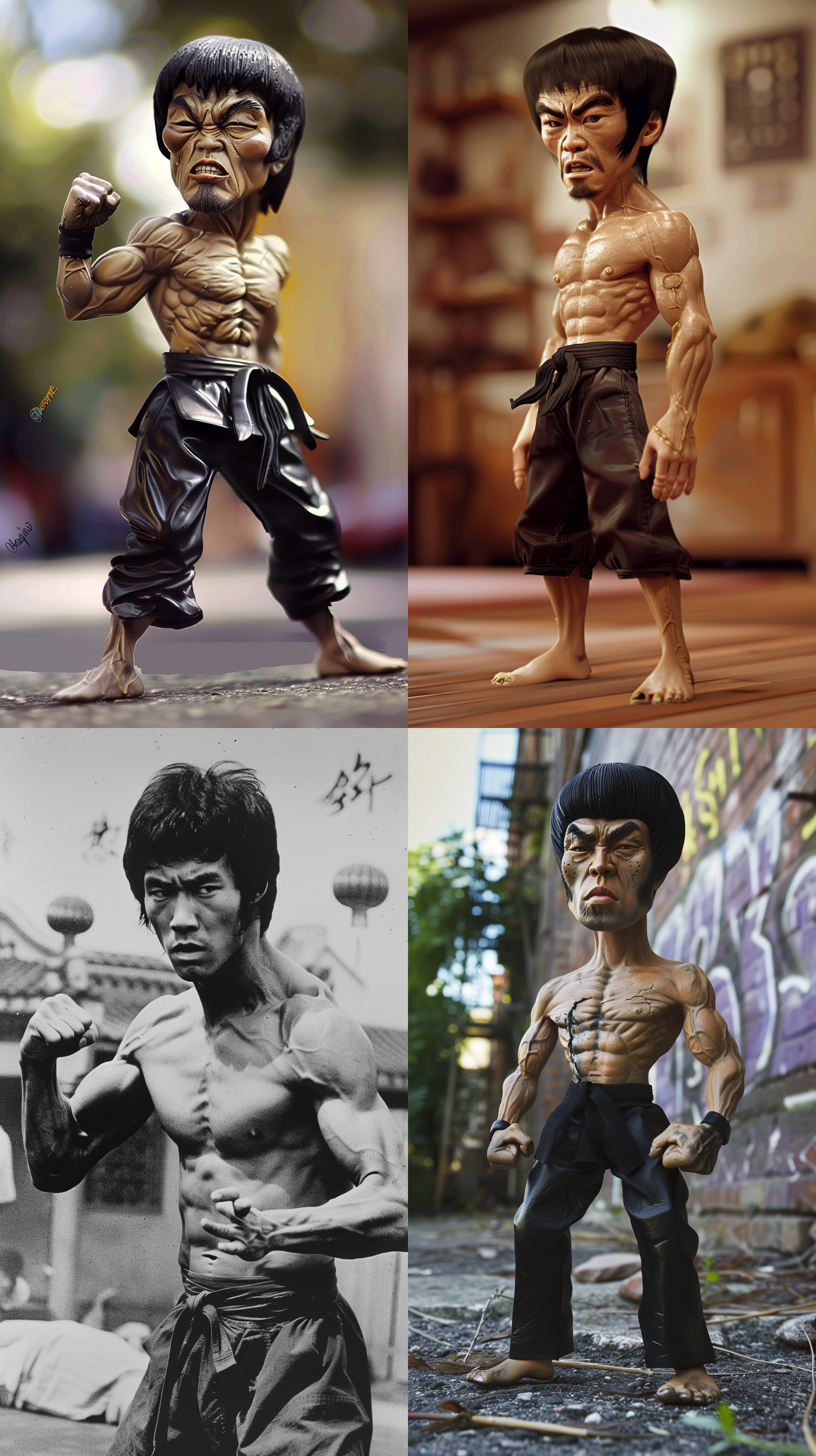 李小龙，夸张搞笑