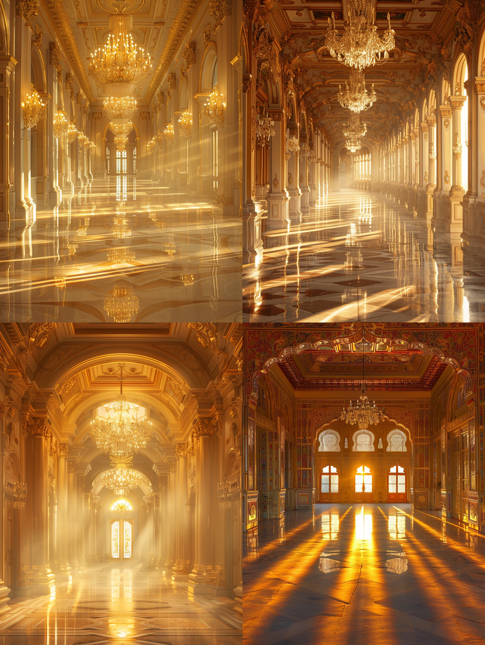 宝石之国黄钻，华丽庄重，宫殿内，明亮色调，长焦镜头，正面光，静态，华丽，金黄色调，庄严。