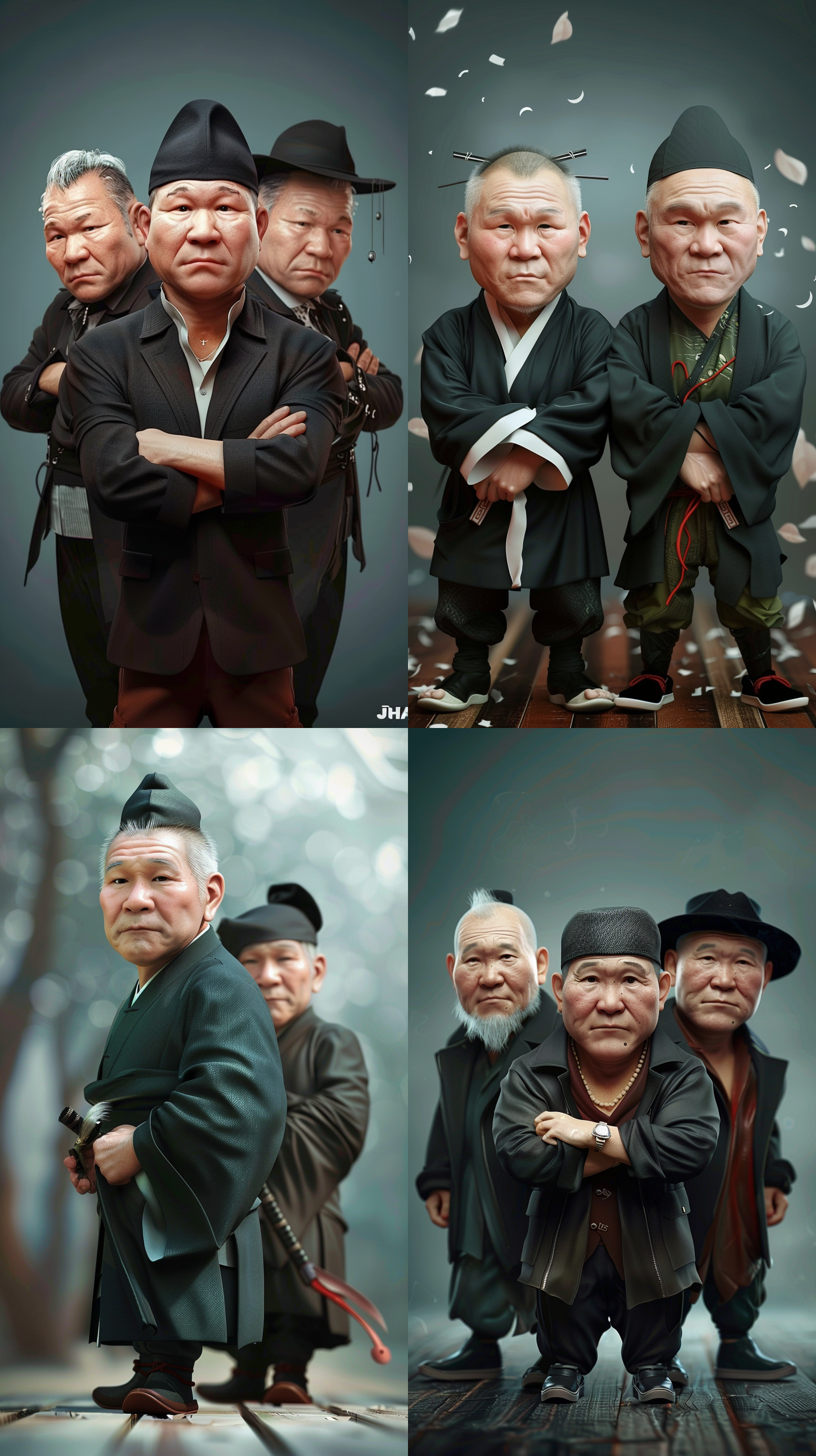 中国男人，卡通