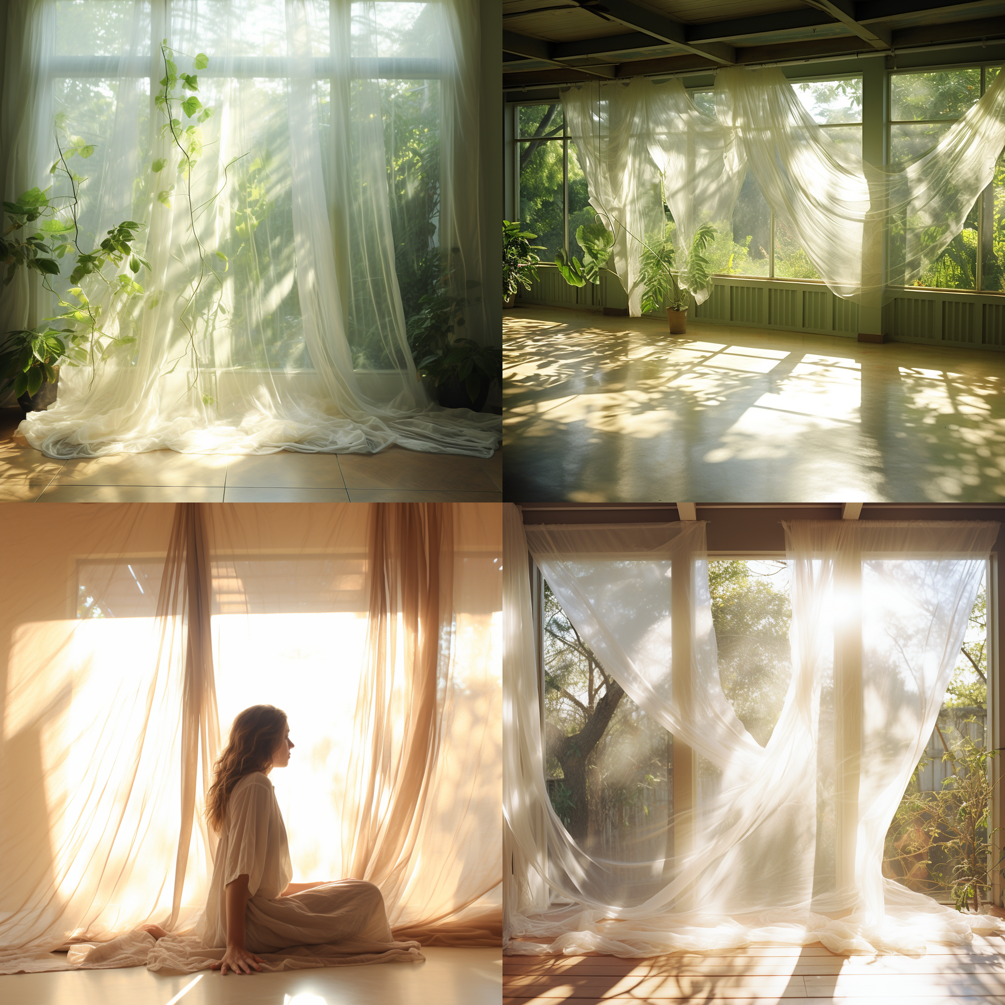 阳光明媚的环境，窗帘飘动，丰盛饺子大餐，手争抢，写实风格，明亮色调，中焦镜头，自然光，用餐动作，细节丰富，欢快氛围。