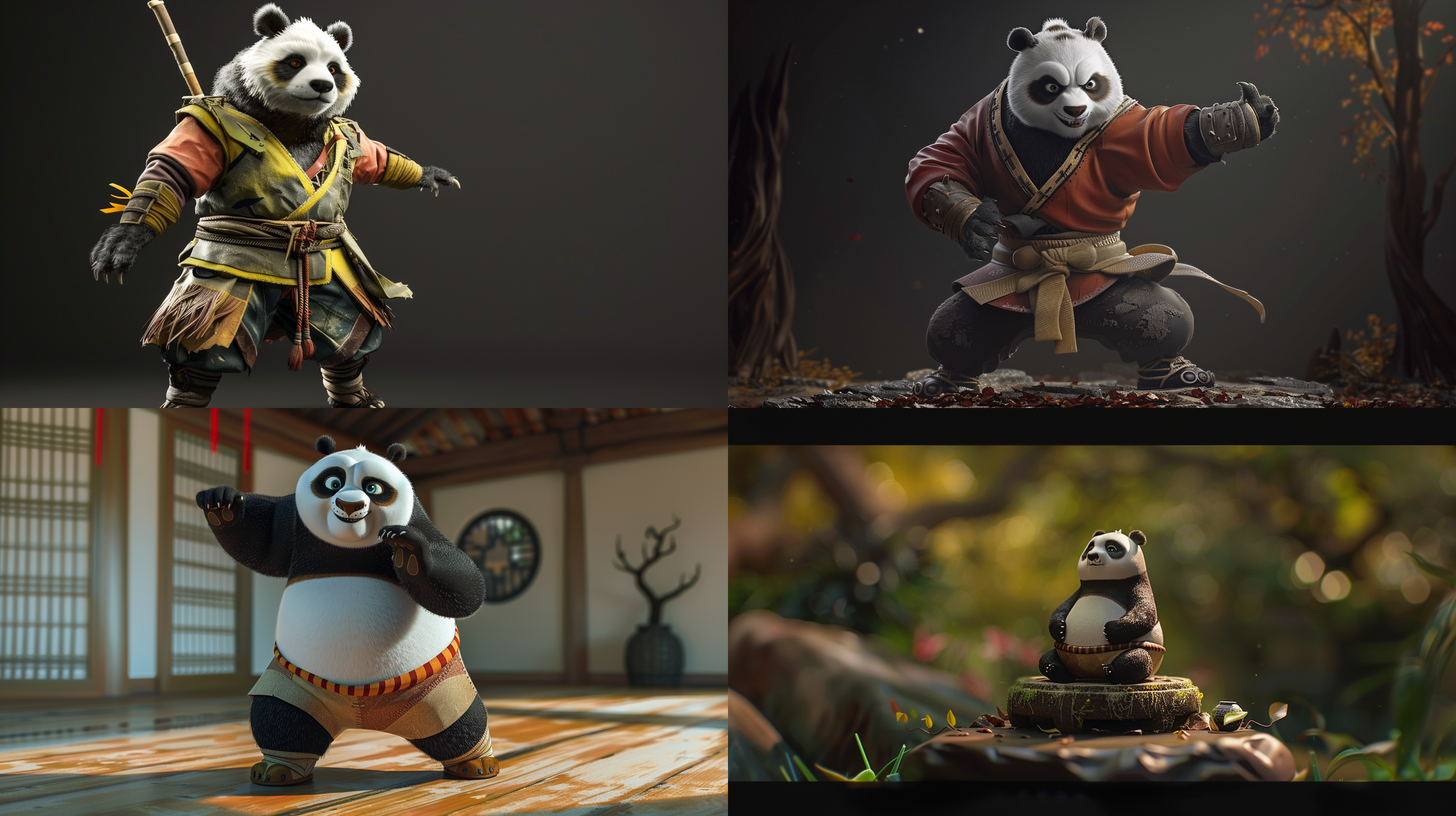 3d rendering, kongfu panda, ip, 3d, full body, disney trend, 8k, best quailty, high detailsa